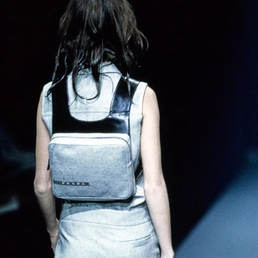 Prada Prada Spring 1999 Runway Canvas Chest Rig / Backpack Size ONE SIZE - 7 Thumbnail
