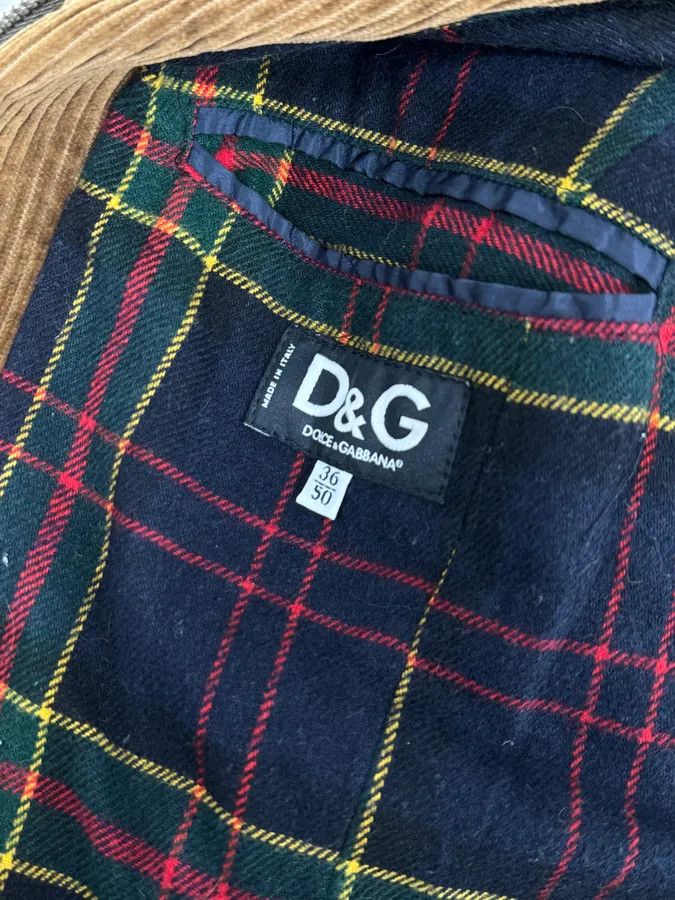 Dolce & Gabbana AW2005 Dolce & Gabbana Beige Velvet & Brown Shearling Leather Hybrid Jacket Size US M / EU 48-50 / 2 - 9 Thumbnail