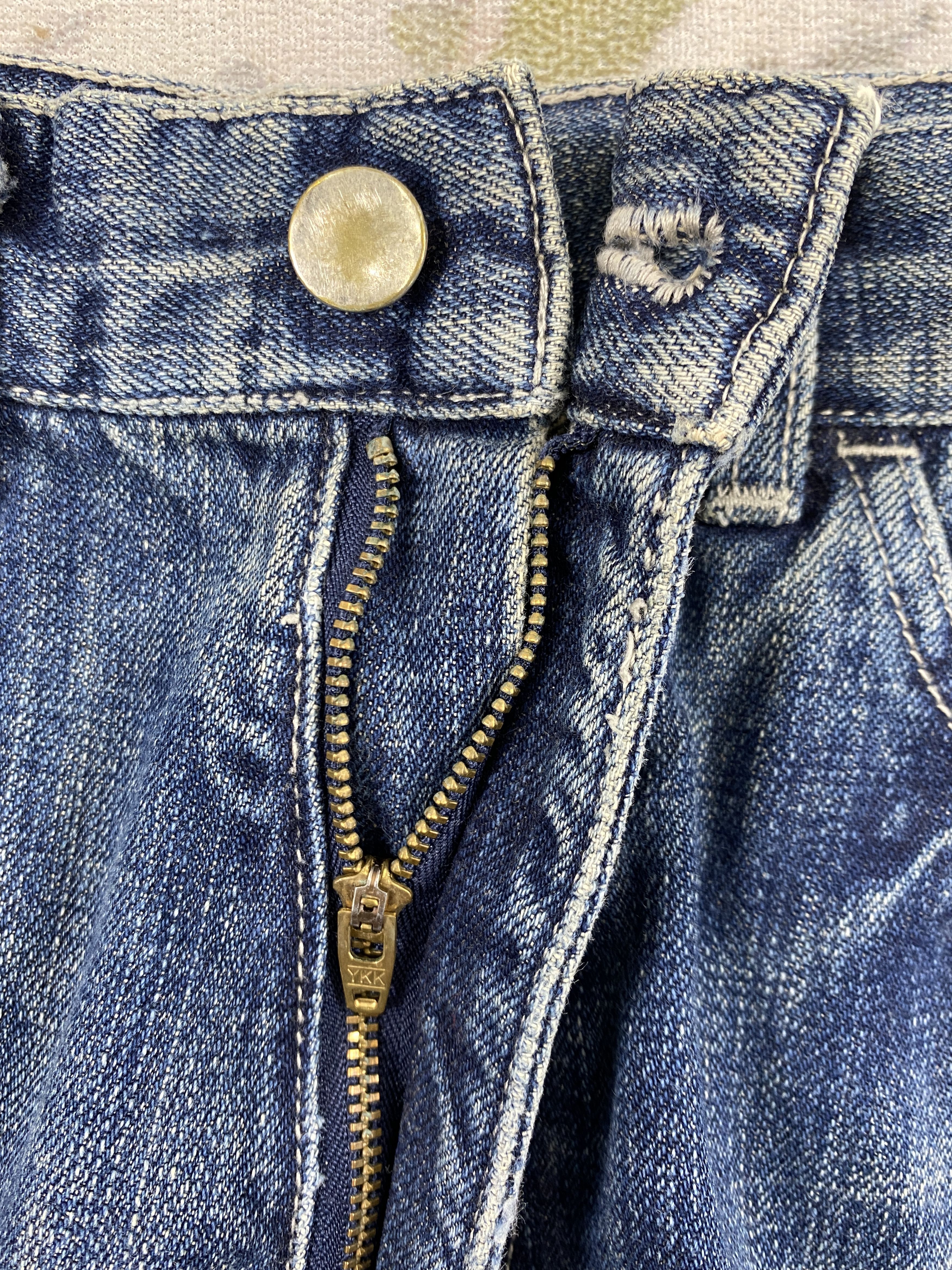 Hysteric Glamour Distressed Vintage Ageless Flare Jeans 30x29 Denim- JN3712 Size US 30 / EU 46 - 6 Thumbnail