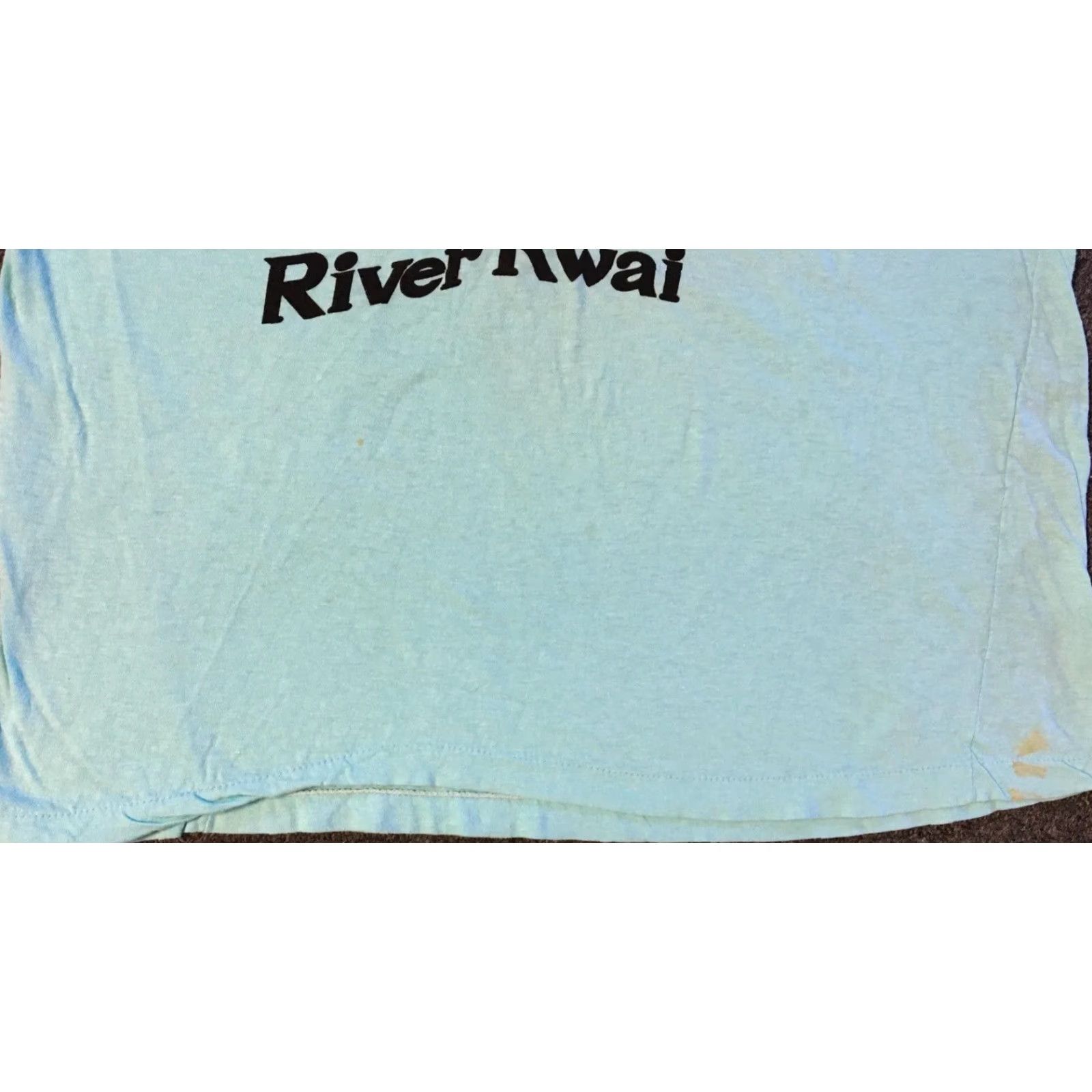 Vintage VINTAGE Shirt XS Green 80s Thailand River Kwai Distressed Grunge Single Stitch Unisex Adults T-Shirt Military War Warriorなる Size US XS / EU 42 / 0 - 5 Thumbnail