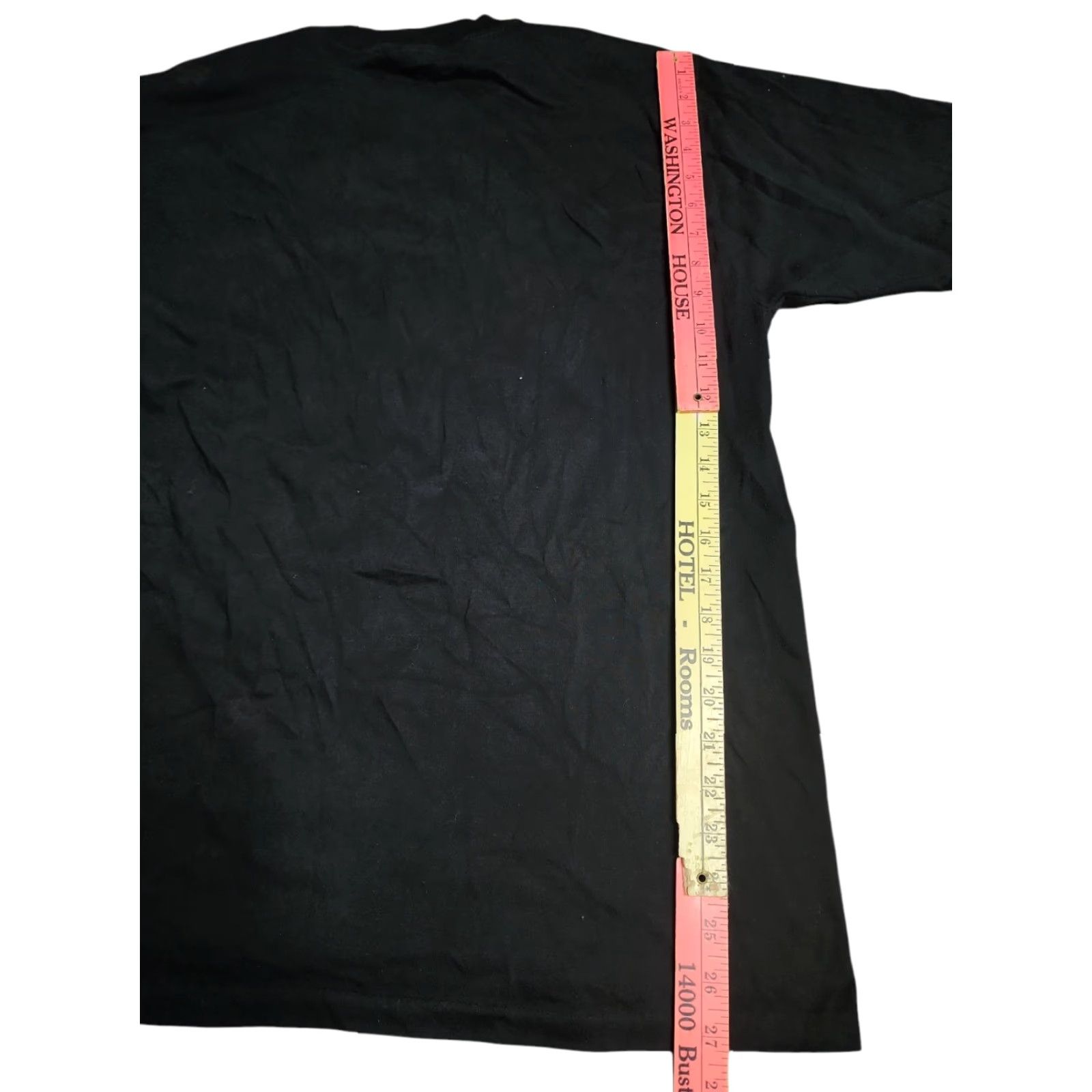 Vintage VINTAGE 90s Mens L Military T-Shirt Crew Neck Cotton Black Short Sleeve Logo Event Desert Shield Size US L / EU 52-54 / 3 - 2 Thumbnail