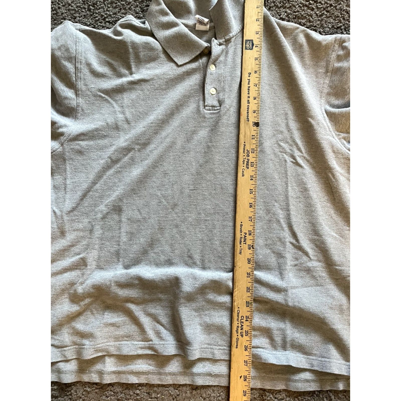Gap VINTAGE GAP Polo Shirt Men’s Gray 100% Cotton Size XL Short Sleeve Collared Solid Size US XL / EU 56 / 4 - 5 Thumbnail