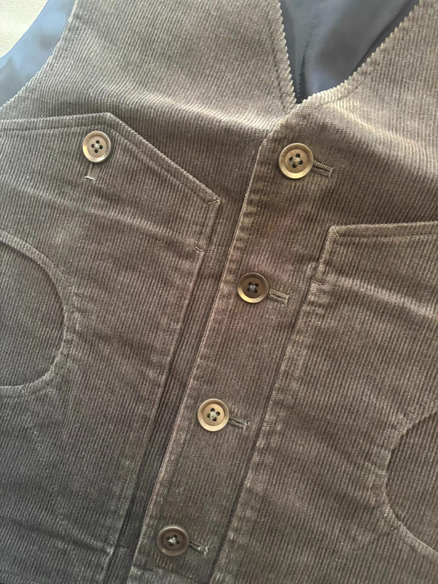 Yohji Yamamoto yohji yamamoto pourhomme Moss Corduroy Hunting Vest K11 Size US M / EU 48-50 / 2 - 3 Thumbnail