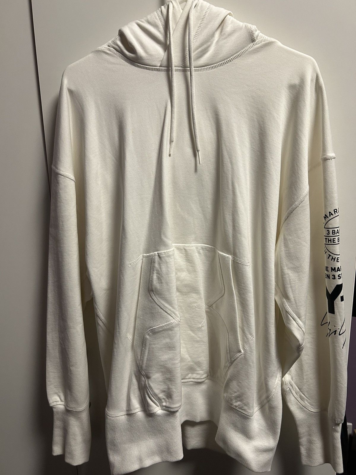 Adidas Y-3 oversize white hoodie size S Size US S / EU 44-46 / 1 - 2 Thumbnail