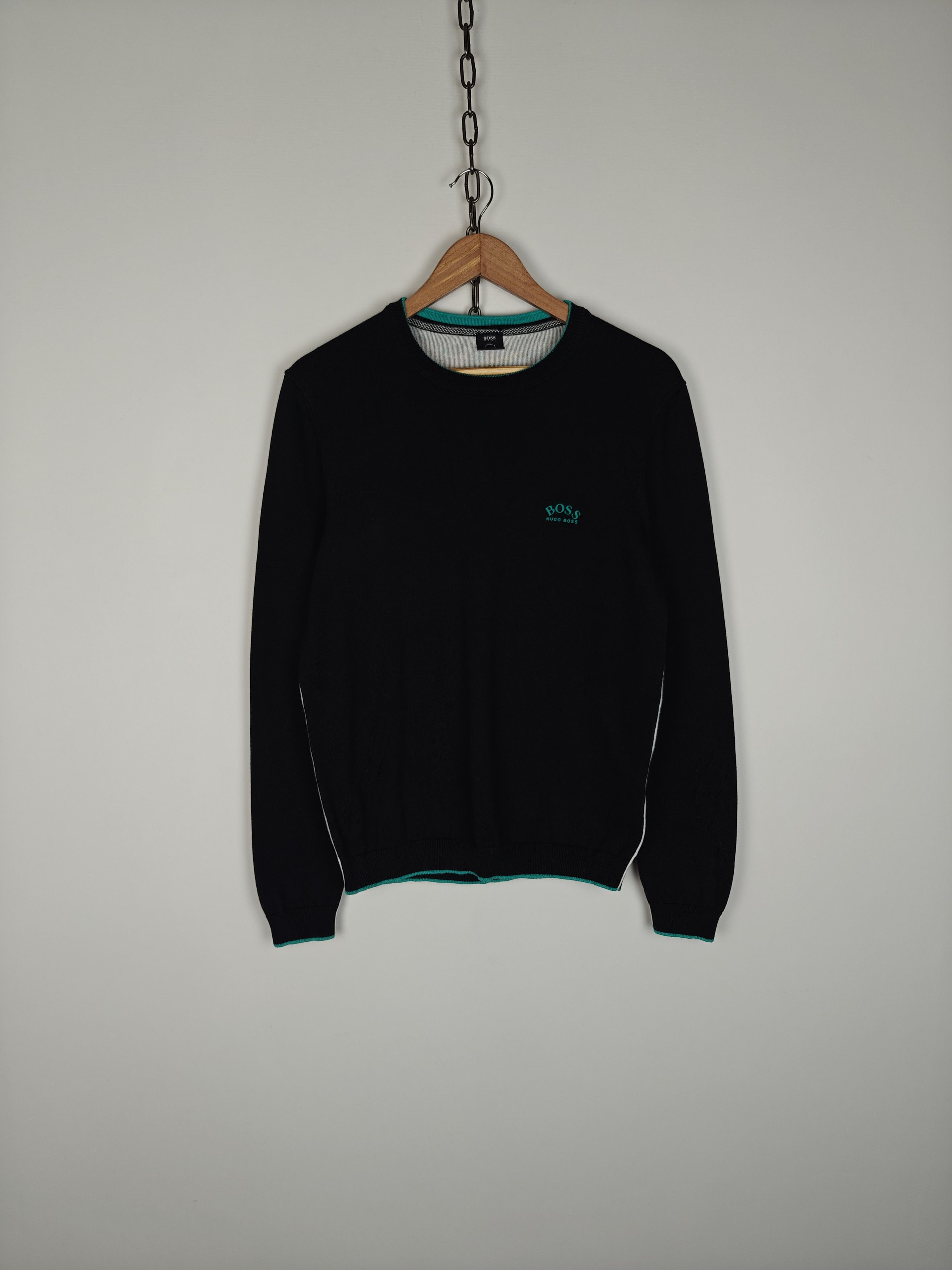 Hugo Hugo Boss Responsible Sweater Pullover Logo Black S Size US S / EU 44-46 / 1 - 1 Thumbnail