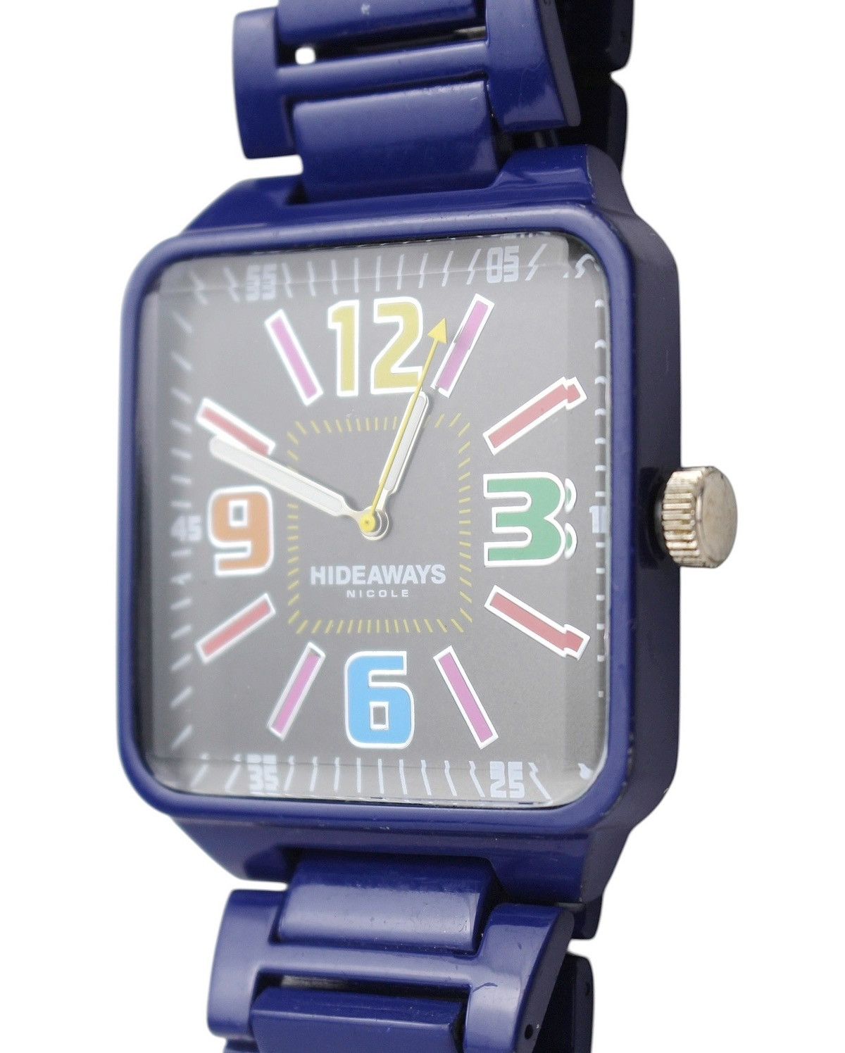 HIDEAWAYS 2000S HIDEAWAYS BY NICOLE COLORBLOCK SQUARE WATCH Size ONE SIZE - 4 Thumbnail