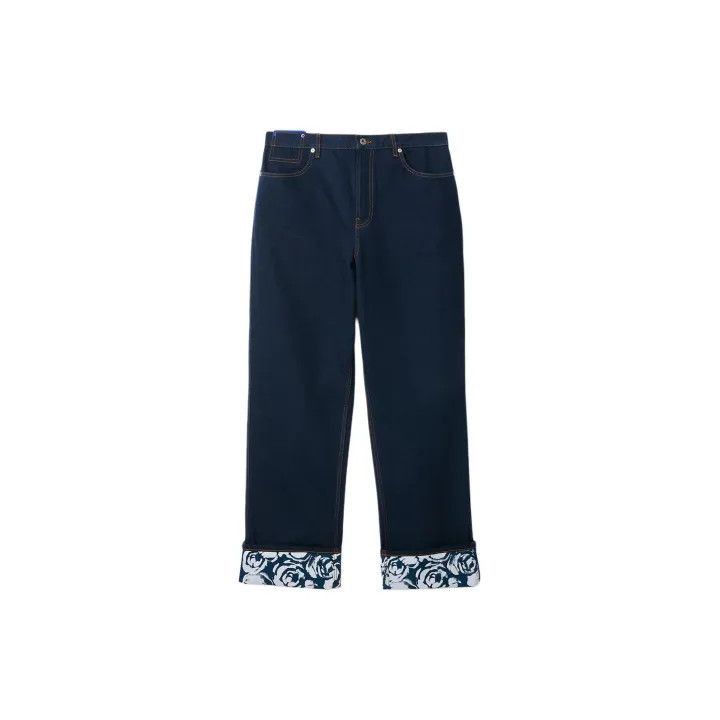 Burberry Burberry Burberry Rose Print Button Denim Pants-2507 Size US 31 - 1 Thumbnail