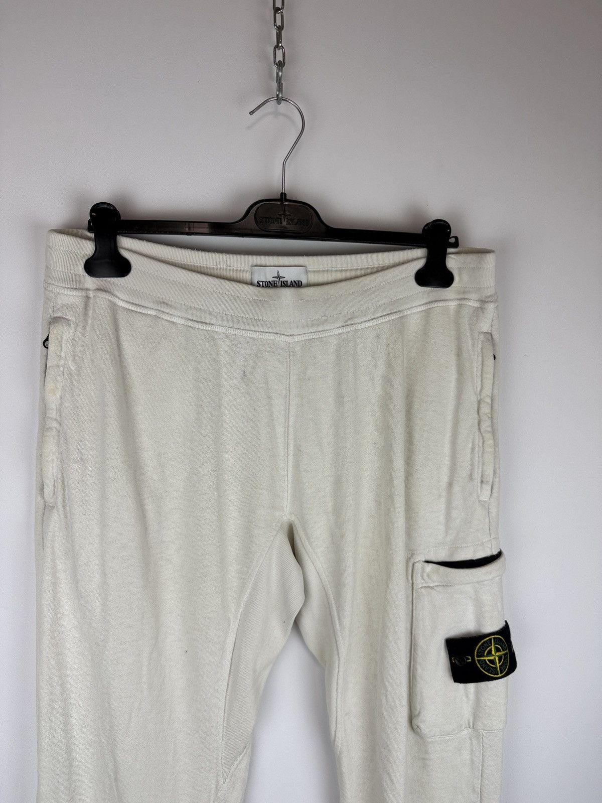 Stone Island White Stone Island sweatpants Size US 33 - 3 Thumbnail