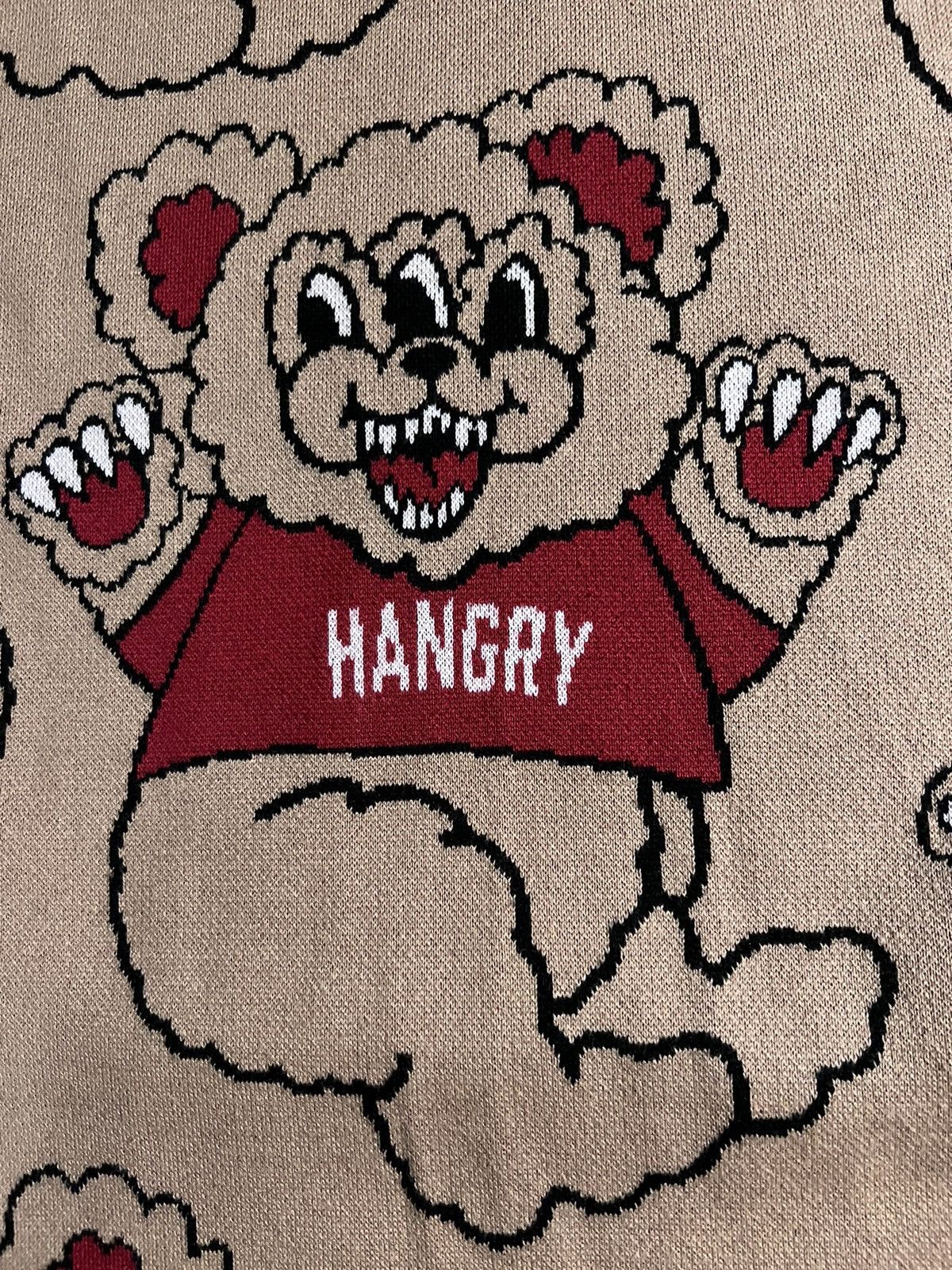 Lazy Oaf Lazy Oaf RARE Hangry Bear Knit Cardigan unisex drop shoulder Size US XXL / EU 58 / 5 - 3 Thumbnail