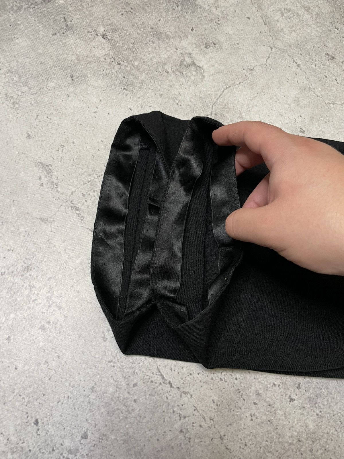 Yohji Yamamoto Archive Yohji Yamamoto Pour Homme Wool Black Antique Pants Size US 32 / EU 48 - 14 Thumbnail
