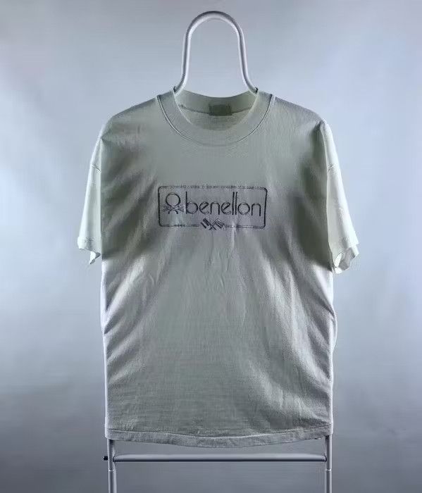 Benetton T Shirt Benetton Vintage Retro Big Logo Oversize White Size US M / EU 48-50 / 2 - 1 Thumbnail