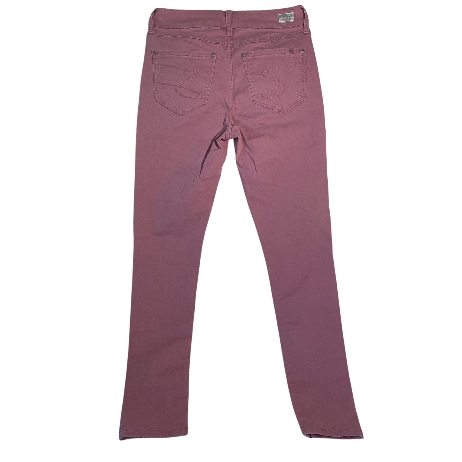 Seven 7 Seven7 Tummy-less Skinny Mauve Jeans size 6 Size 28" / US 6 / IT 42 - 3 Thumbnail