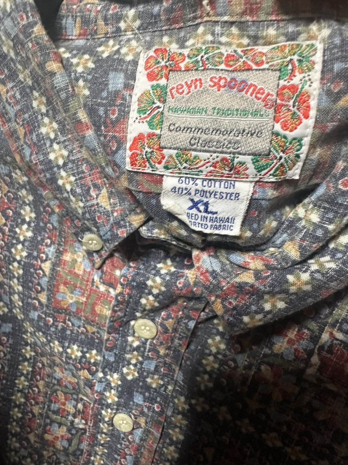 Reyn Spooner PreOwned Reyn Spooner Multicolored Hawaiian Print Men's XL Size US XL / EU 56 / 4 - 4 Thumbnail
