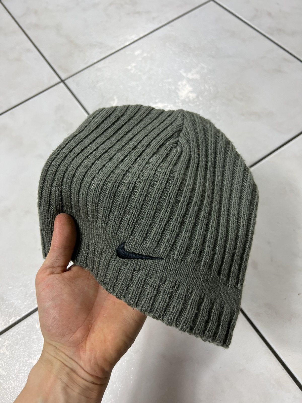 Nike Vintage Nike y2k knit beanie hat retro swoosh double sided Size ONE SIZE - 6 Thumbnail