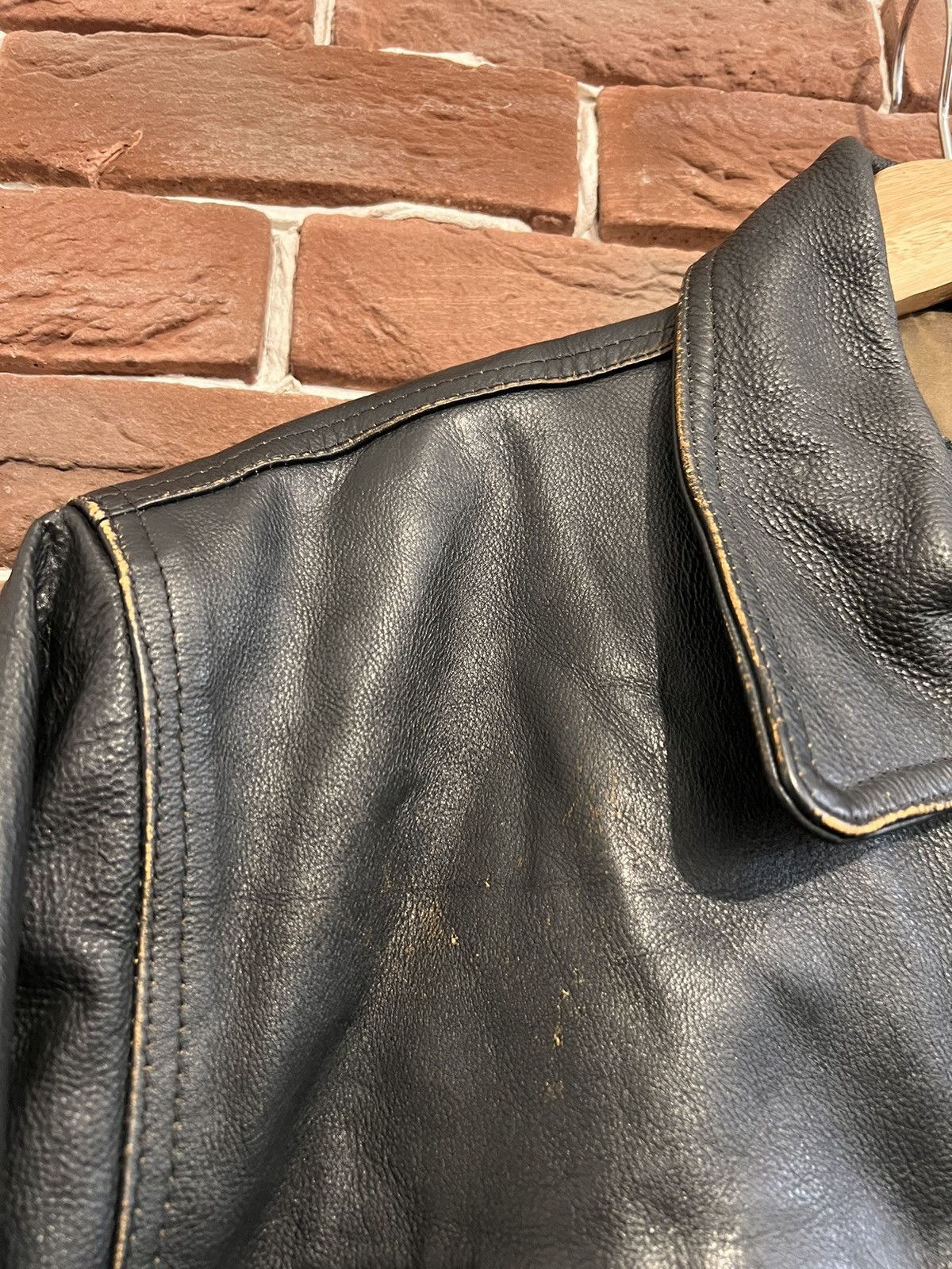 Vintage Rare Vintage Genuine Leather Boxy Cropped Jacket 90s Metal Size US M / EU 48-50 / 2 - 4 Thumbnail