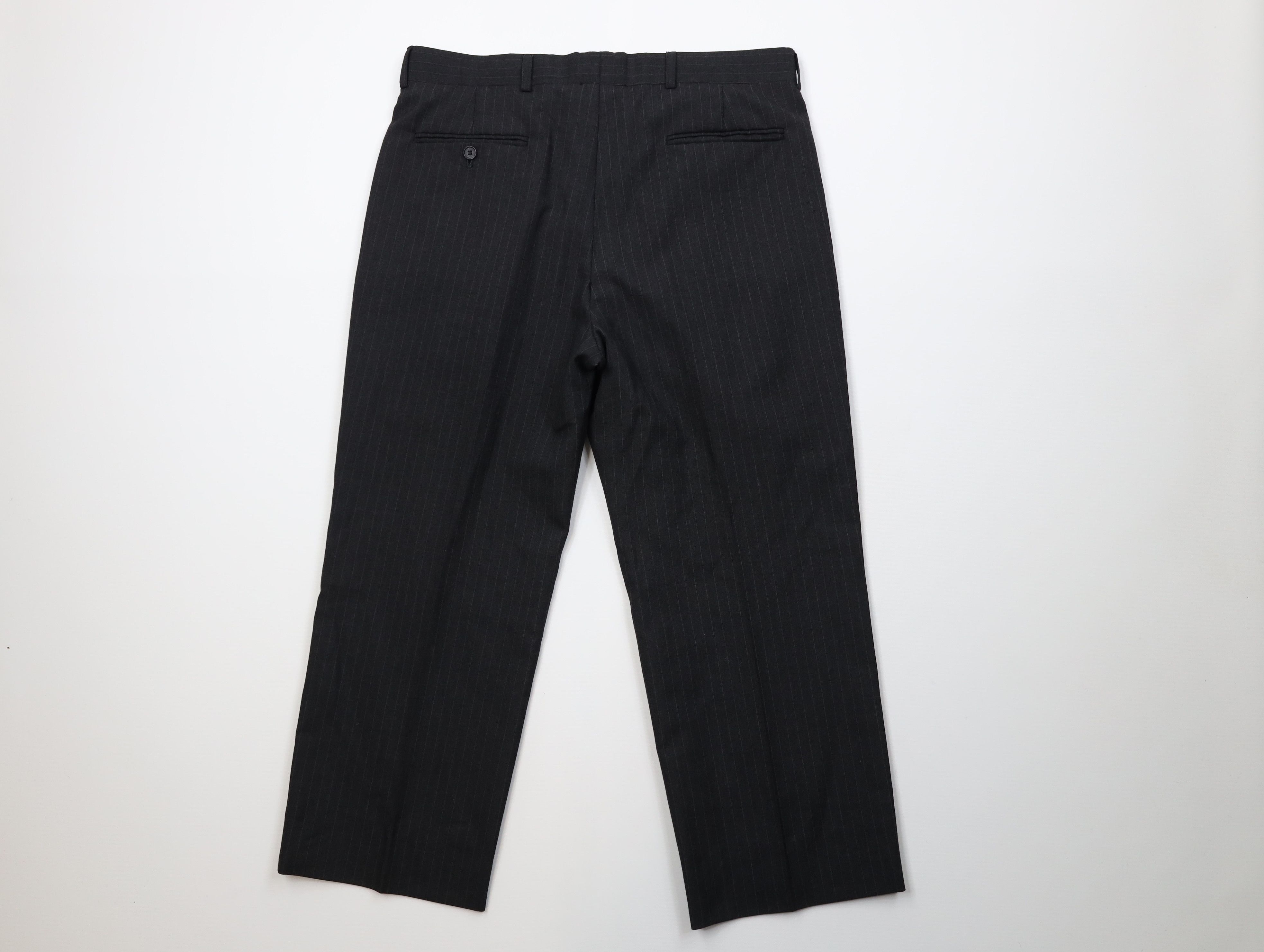 Vintage Vintage 90s Streetwear Blend Pinstriped Wide Leg Chino Pants Size US 34 / EU 50 - 9 Thumbnail
