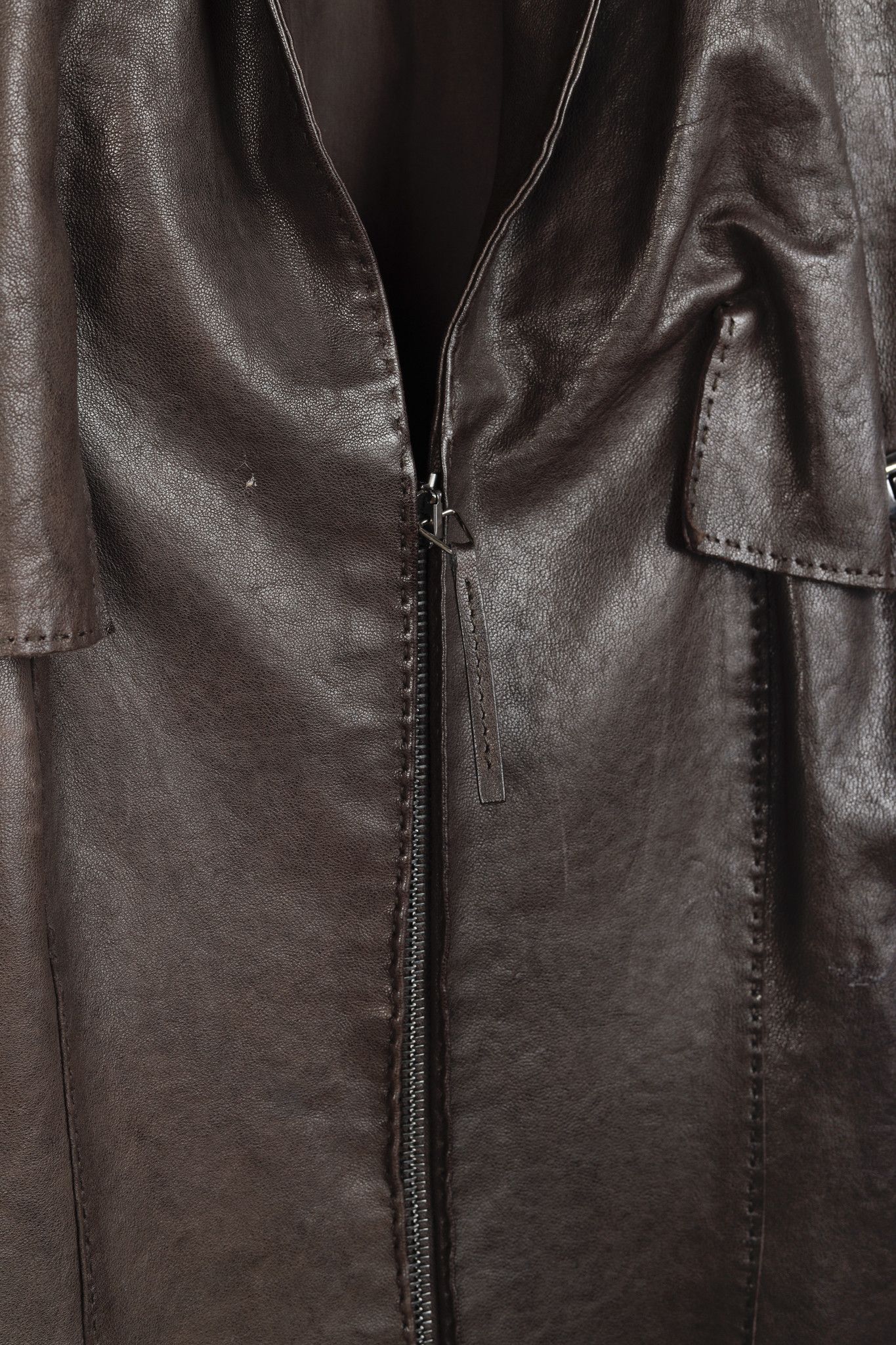 Jean Paul Gaultier Jean Paul Gaultier Vintage Turnlock Detail Leather Jacket Size L / US 10 / IT 46 - 11 Thumbnail