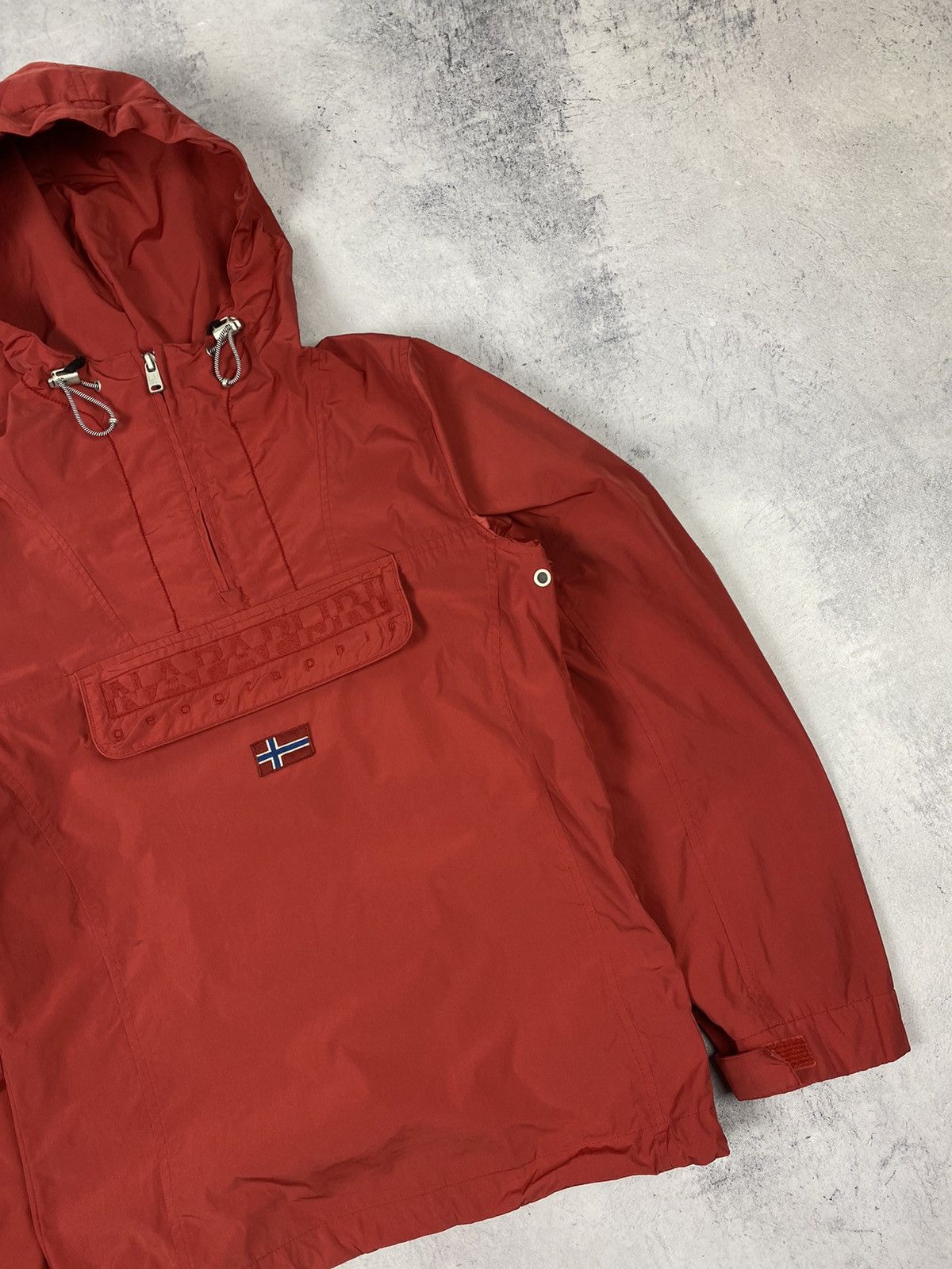 Napapijri Napapijri Rainforest Half Zip Anorak Hooded Nylon Jacket y2k Size M / US 6-8 / IT 42-44 - 3 Thumbnail