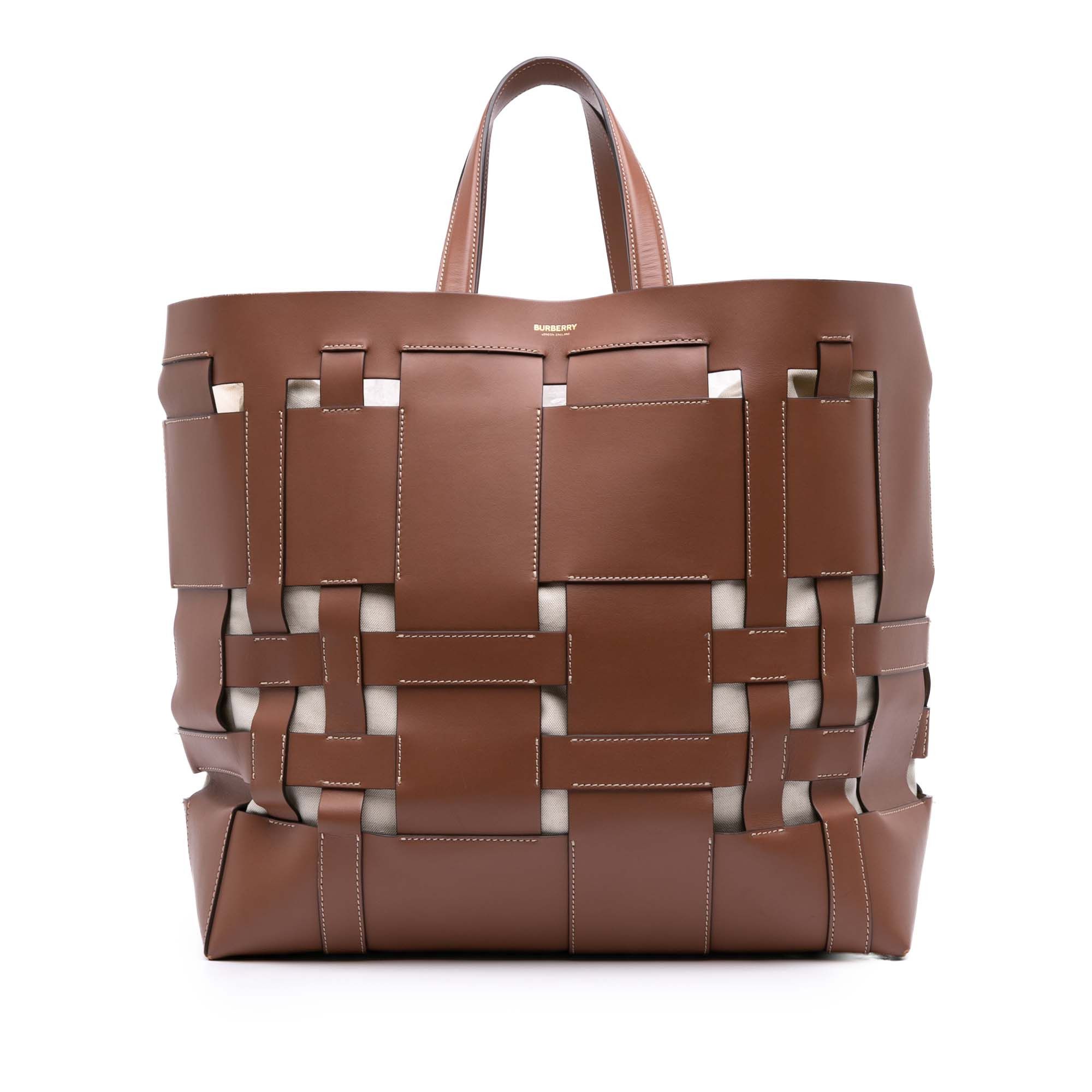 Burberry Burberry Large Leather Foster Tote Size ONE SIZE - 1 Thumbnail