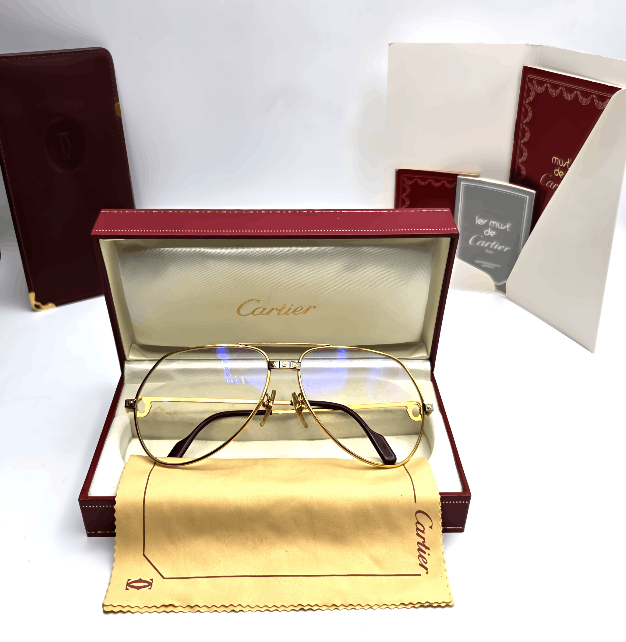 Cartier Vintage Cartier Vendome Santos Aviator Eyeglasses 18K Size ONE SIZE - 1 Thumbnail