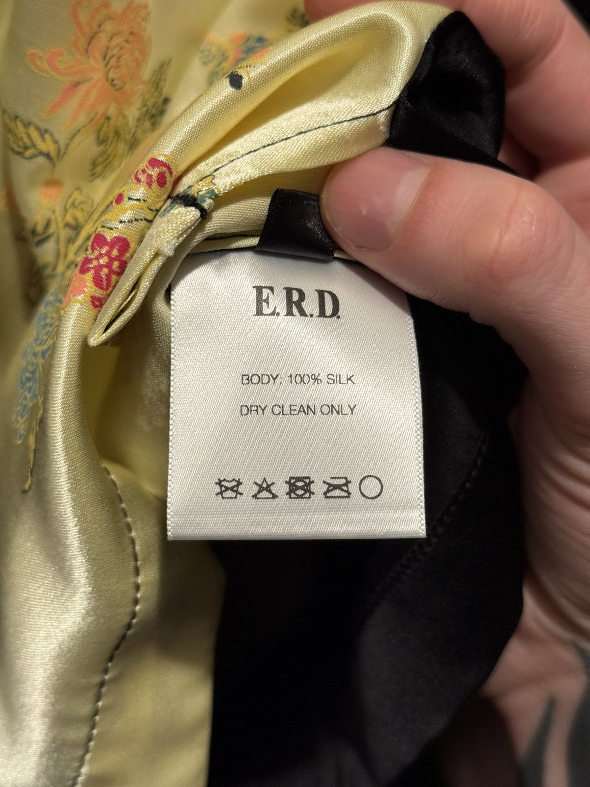 Enfants Riches Deprimes Silk Floral Shirt With Jacquard Inset Size US M / EU 48-50 / 2 - 6 Thumbnail