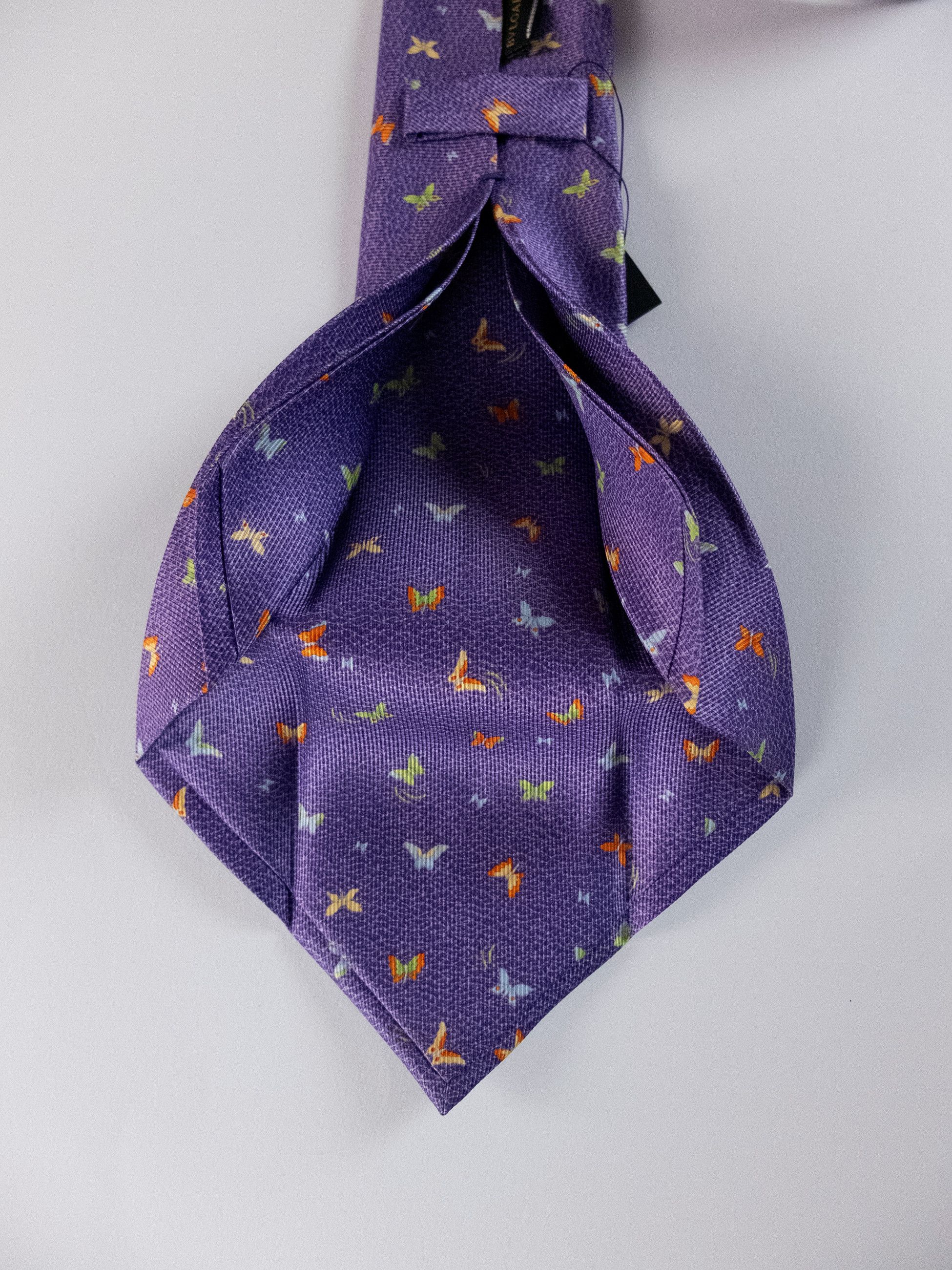 Bvlgari BULGARI hand made lilac butterfly print silk tie Bvlgari q Size ONE SIZE - 6 Thumbnail