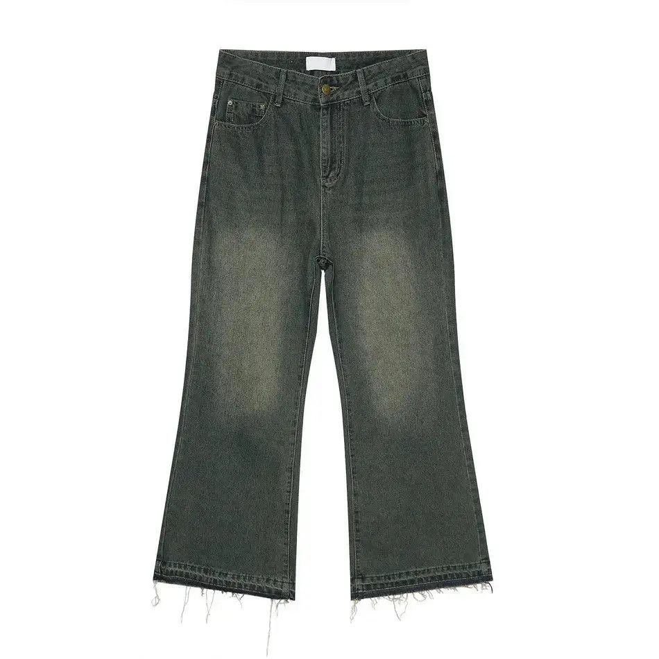 Japanese Brand Retro loose fringe micro flared jeans Size US 32 / EU 48 - 5 Thumbnail