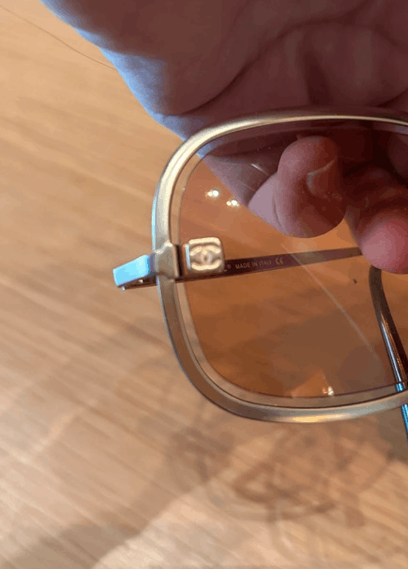 Chanel Chanel Sunglasses 4031 Rhinestone Logo Rimless 4017Vintage Size ONE SIZE - 6 Thumbnail