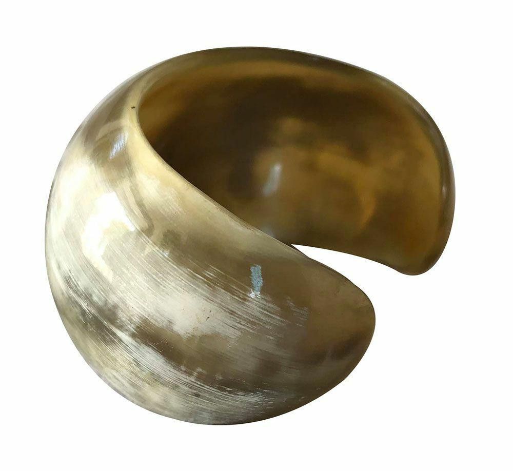 Designer New Textured Cow Horn Bracelet. Size ONE SIZE - 6 Thumbnail