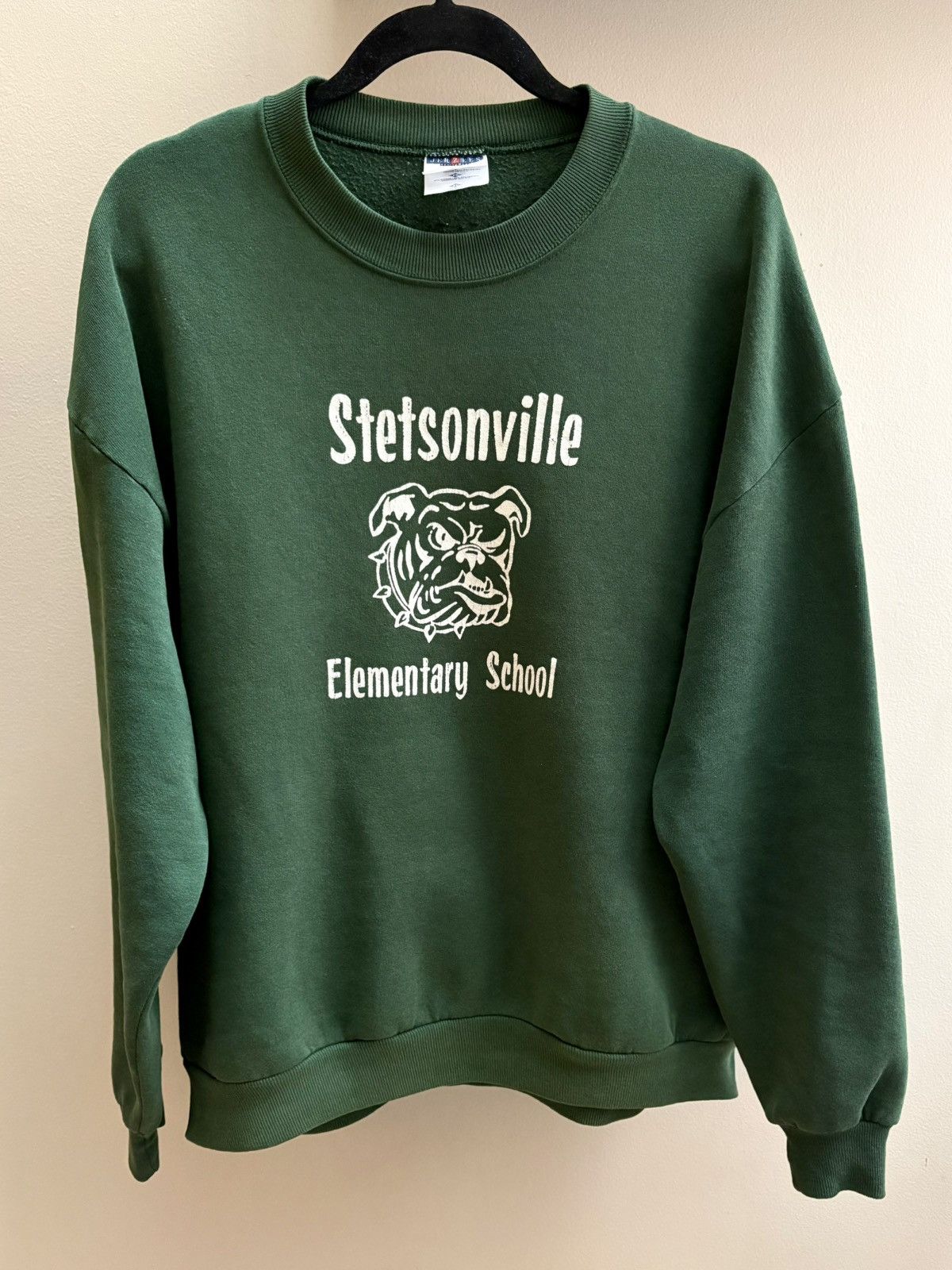 Jerzees × Vintage Stetsonville Elementary vintage 90s green bulldog crewneck Size US XL / EU 56 / 4 - 1 Thumbnail