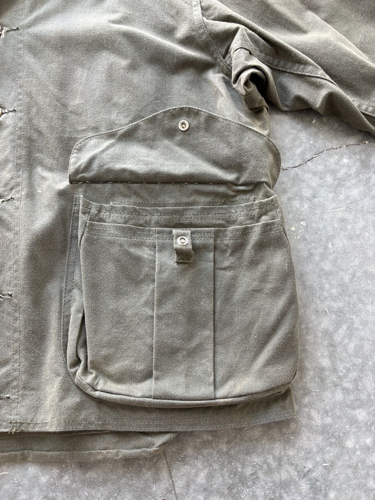 Filson Vintage 90s Filson Waxed Tin Cloth Hunting Jacket Style 422 Size US L / EU 52-54 / 3 - 6 Thumbnail