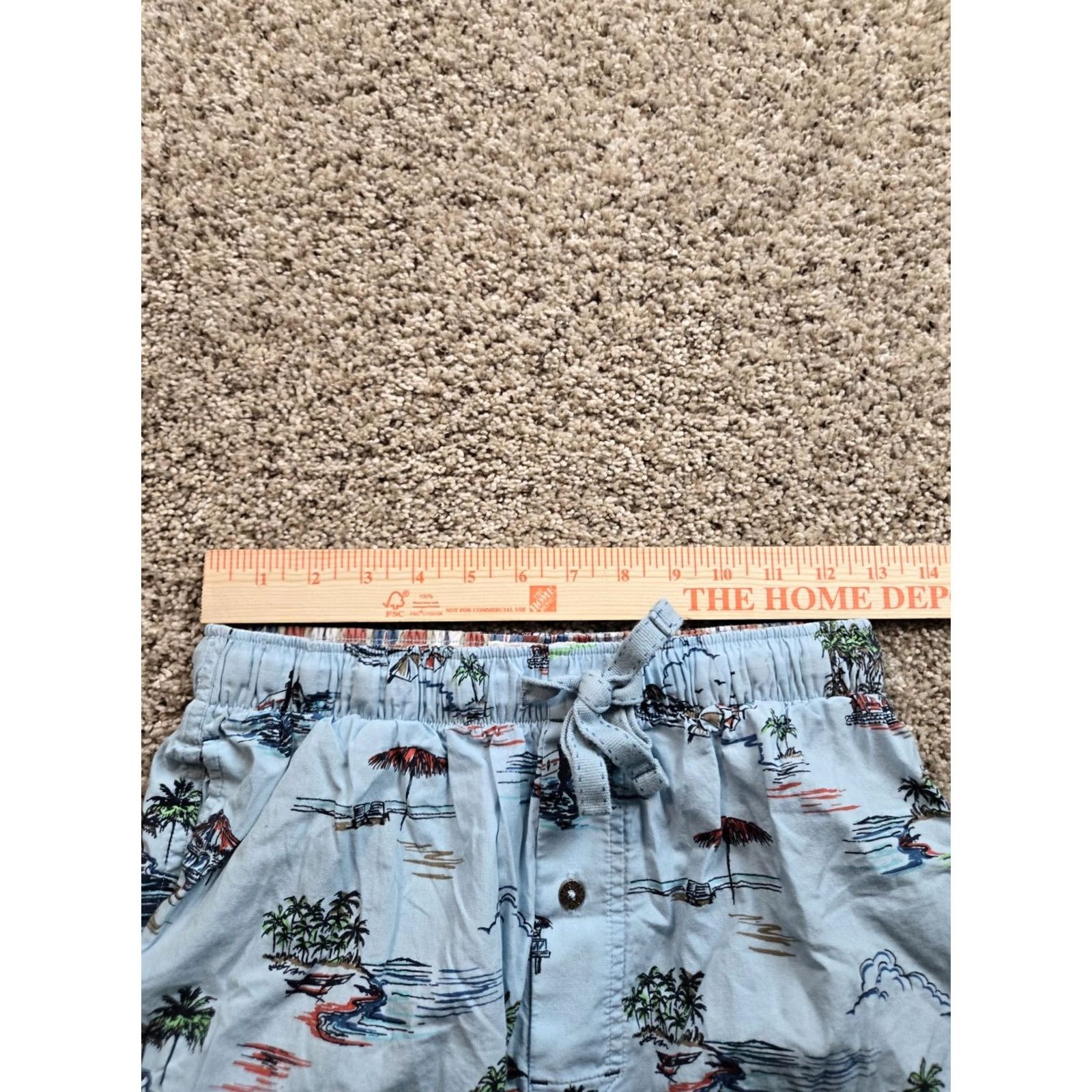 Tommy Bahama Tommy Bahama Sleep Shorts Mens Small Blue Cotton Pockets Island Print Lounge Shorts Size US 29 - 5 Thumbnail