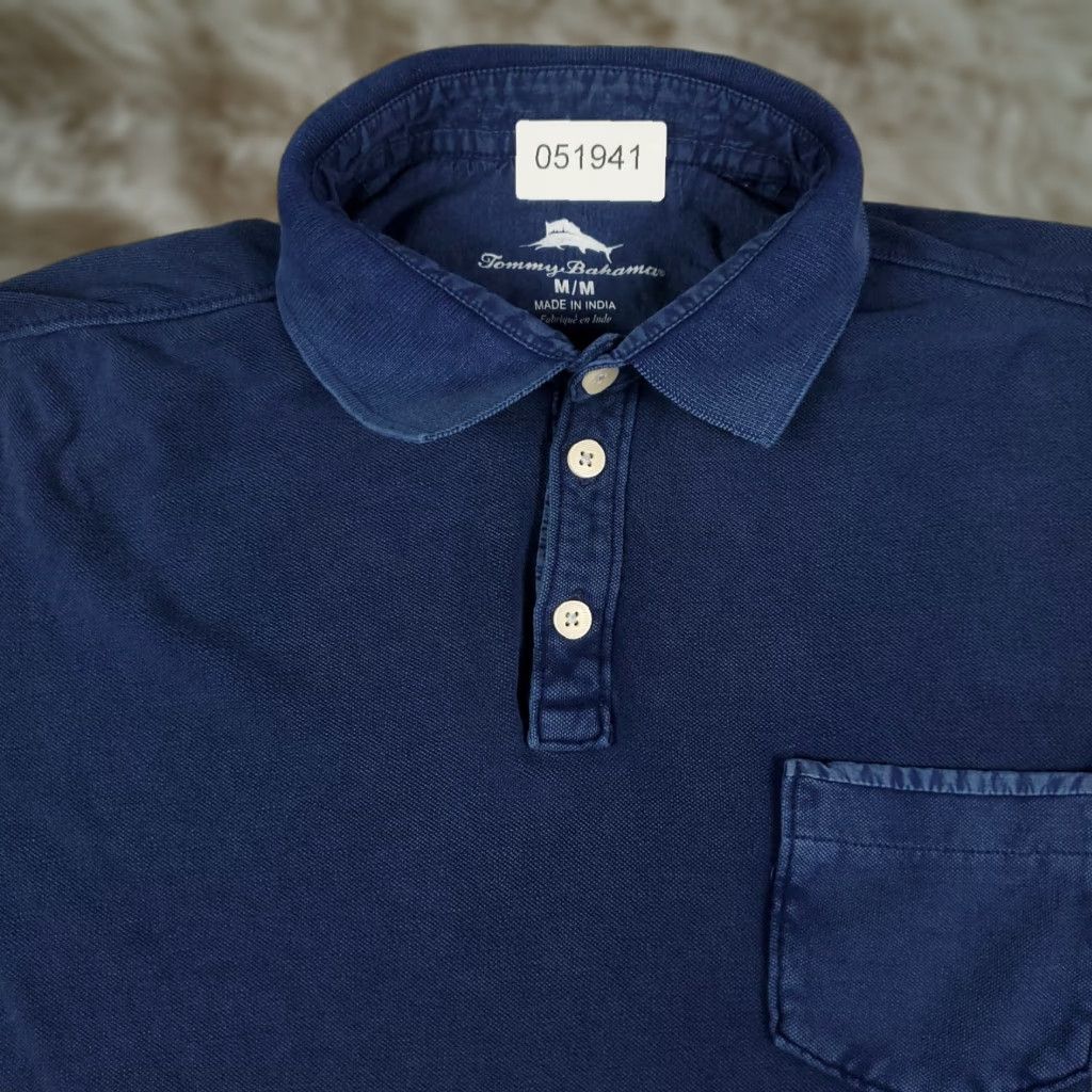 Tommy Bahama VINTAGE Tommy Bahama Polo Shirt Mens Medium Blue Casual Short Sleeve Shirt Adult Medium Blue Polo - Mens Size US M / EU 48-50 / 2 - 1 Thumbnail