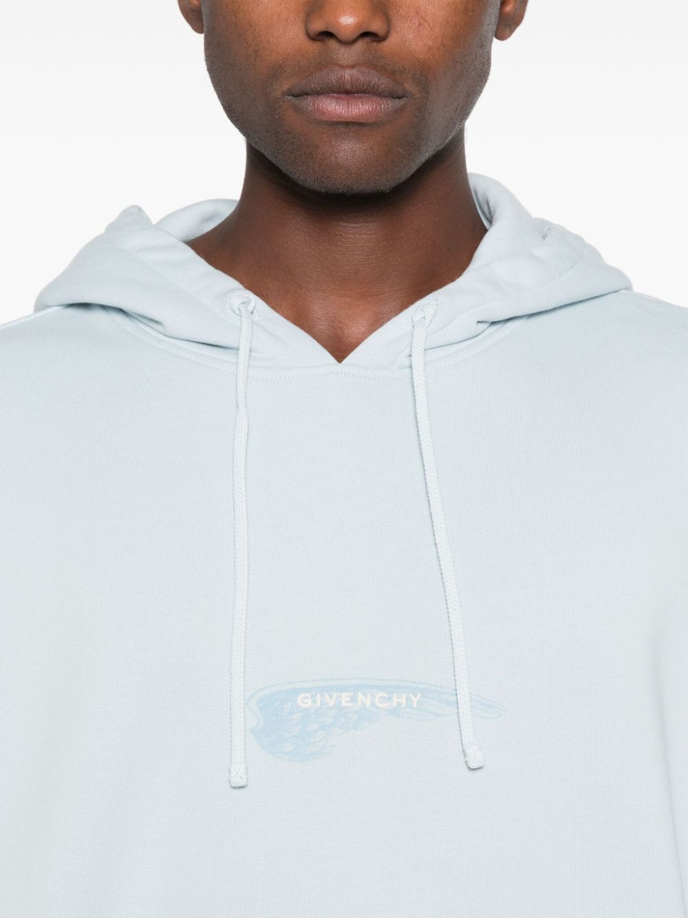 Givenchy o1h1sh11224 Boxy Fit Hoodie With Pocket in Sky Blue Size US L / EU 52-54 / 3 - 6 Thumbnail