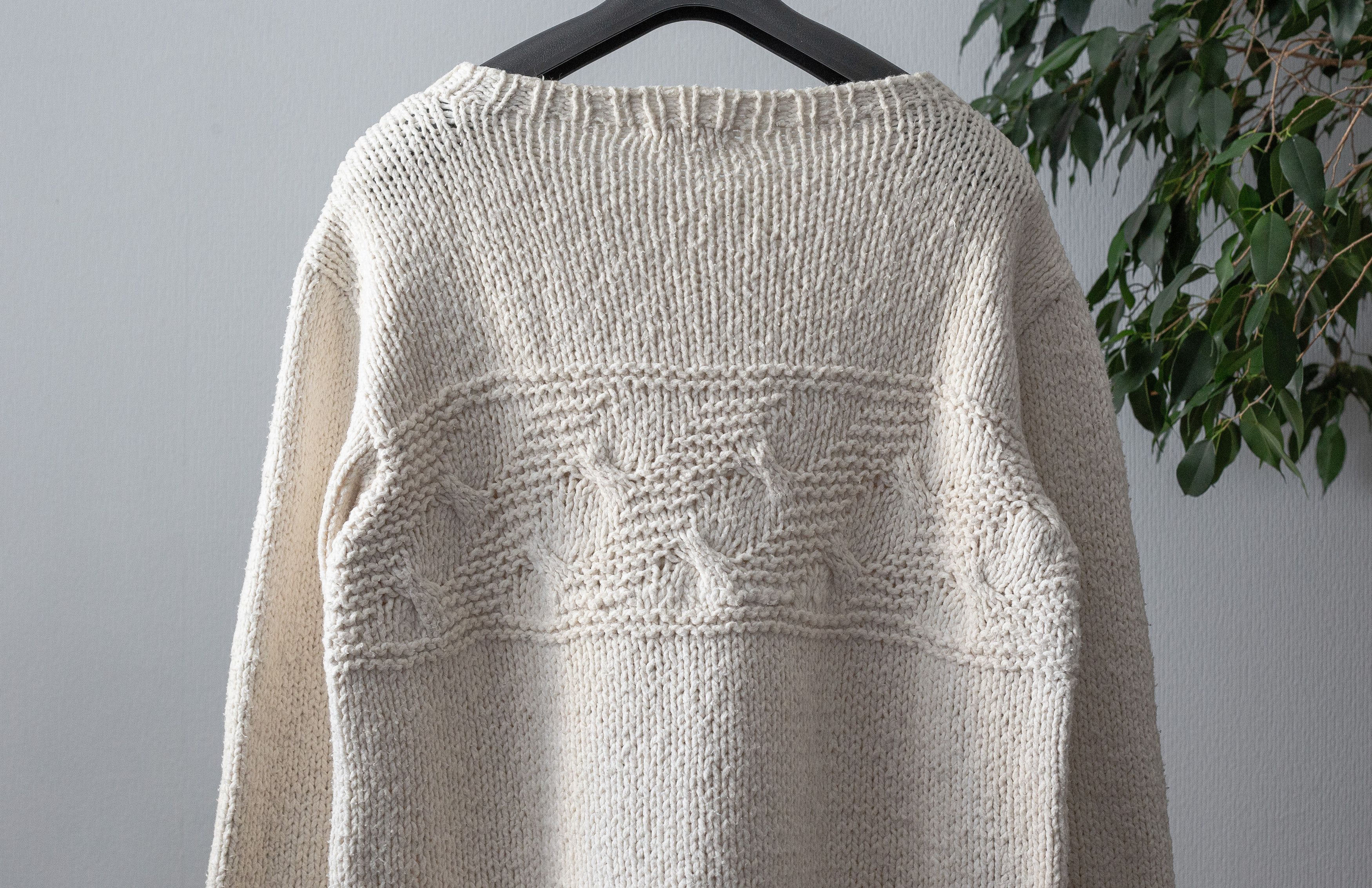 Yohji Yamamoto hand-knit cotton sweater Size US S / EU 44-46 / 1 - 4 Thumbnail