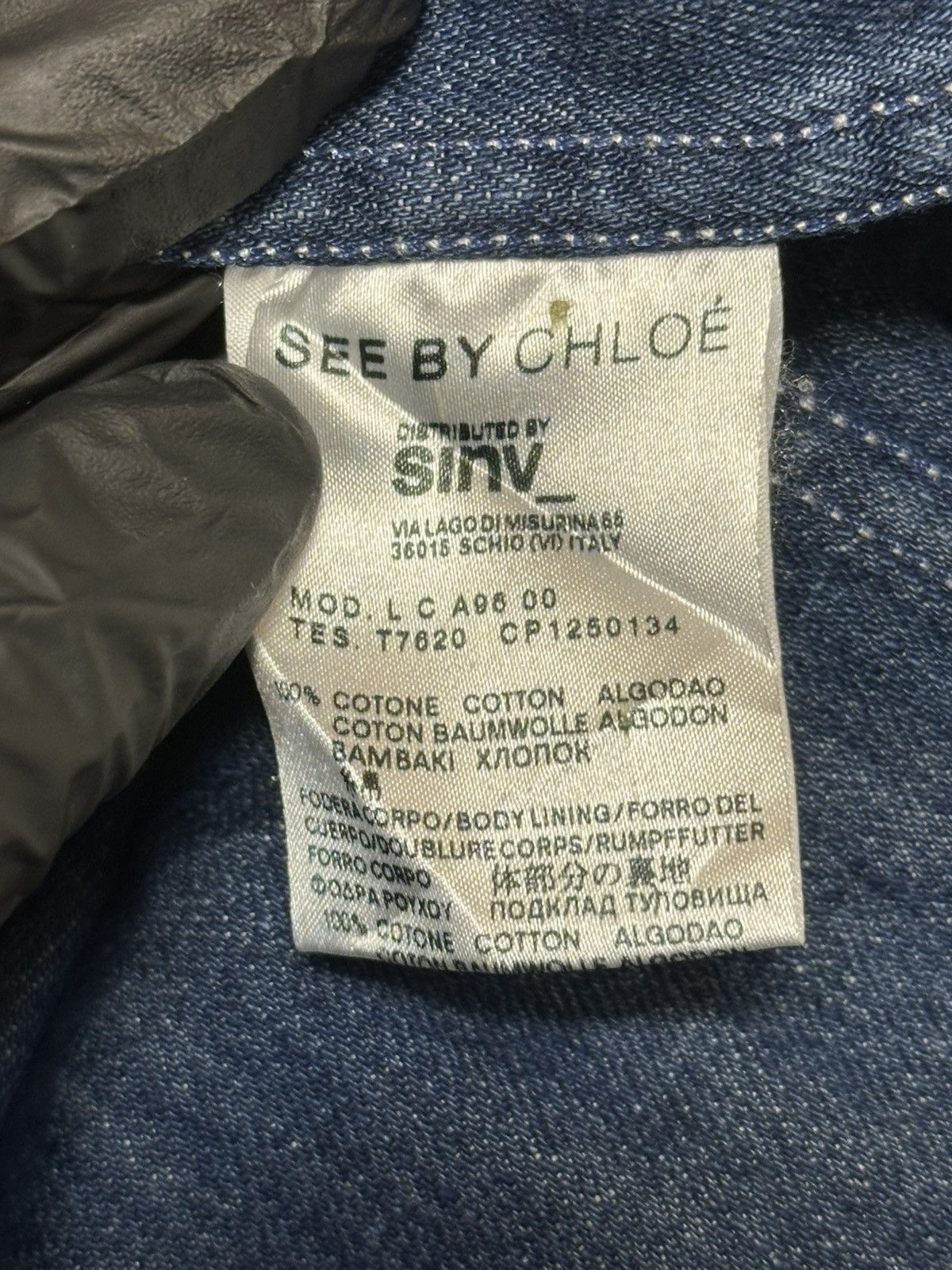 Japanese Brand See by Chloé blue long-sleeve chambray shirt. Size US S / EU 44-46 / 1 - 14 Thumbnail