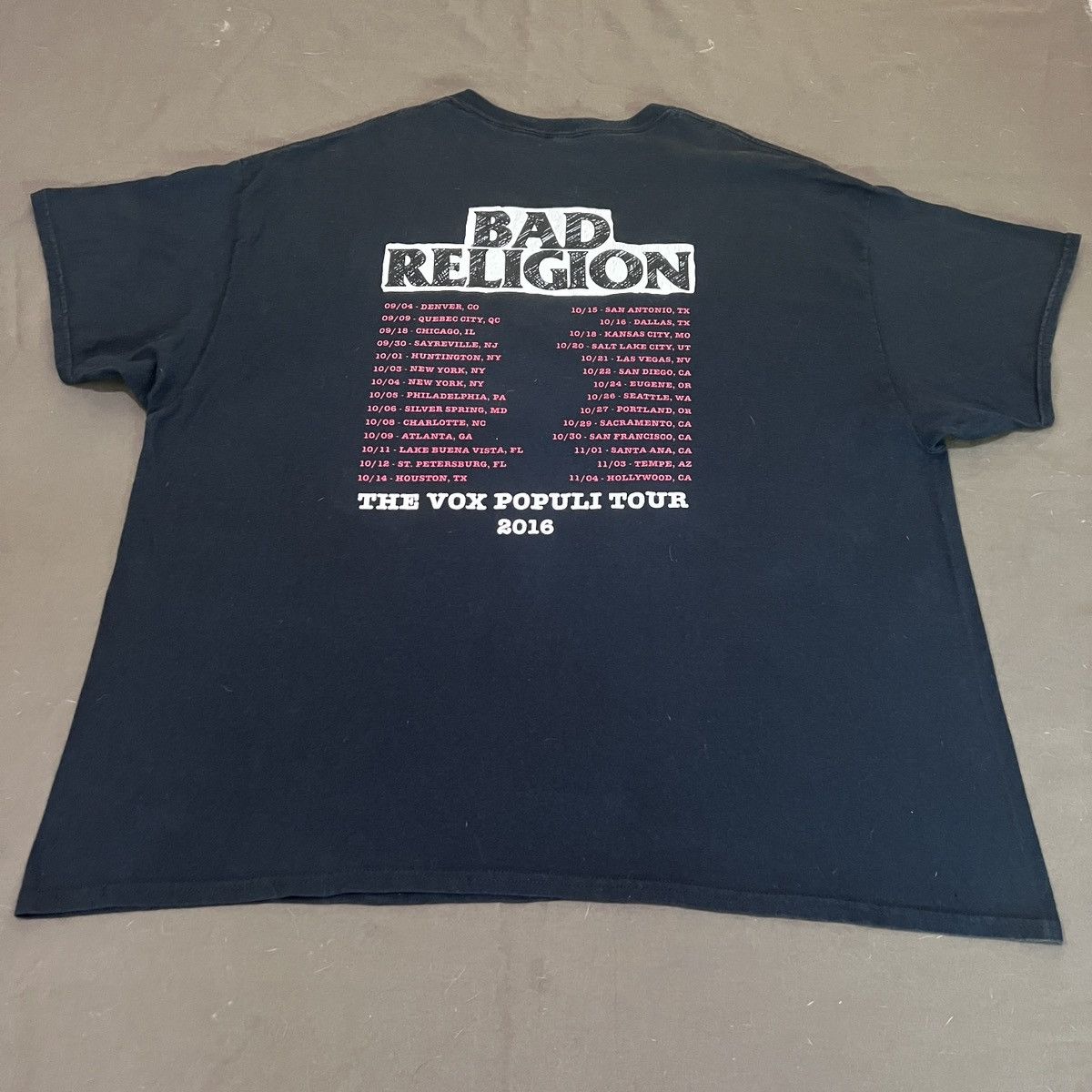 Band Tees × Rap Tees 2016 Bad Religion Tour Promo Tee 3XL Oversized Size US XXL / EU 58 / 5 - 6 Thumbnail
