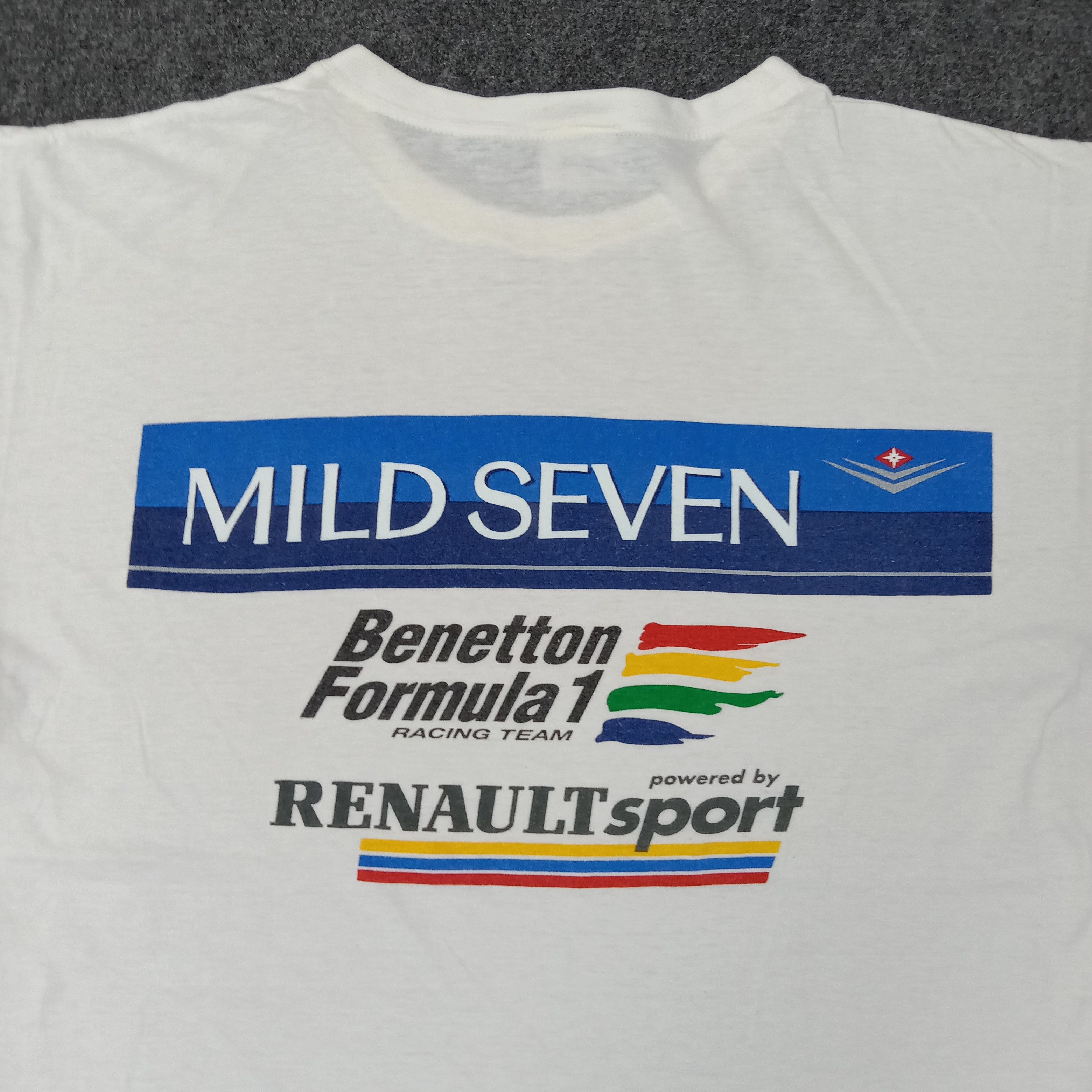 Vintage Benetton Formula 1 Racing Team Motorsports Tshirt C223N17 Size US M / EU 48-50 / 2 - 2 Thumbnail
