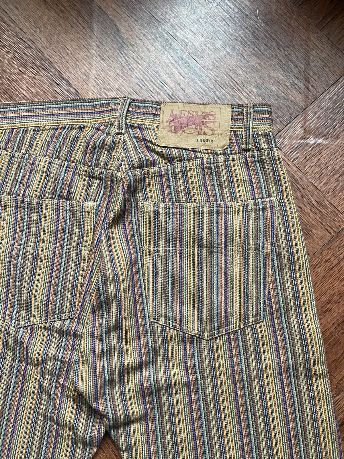 If Six Was Nine × Japanese Brand Lesvis Bois Stripe Pants Size US 34 / EU 50 - 6 Thumbnail
