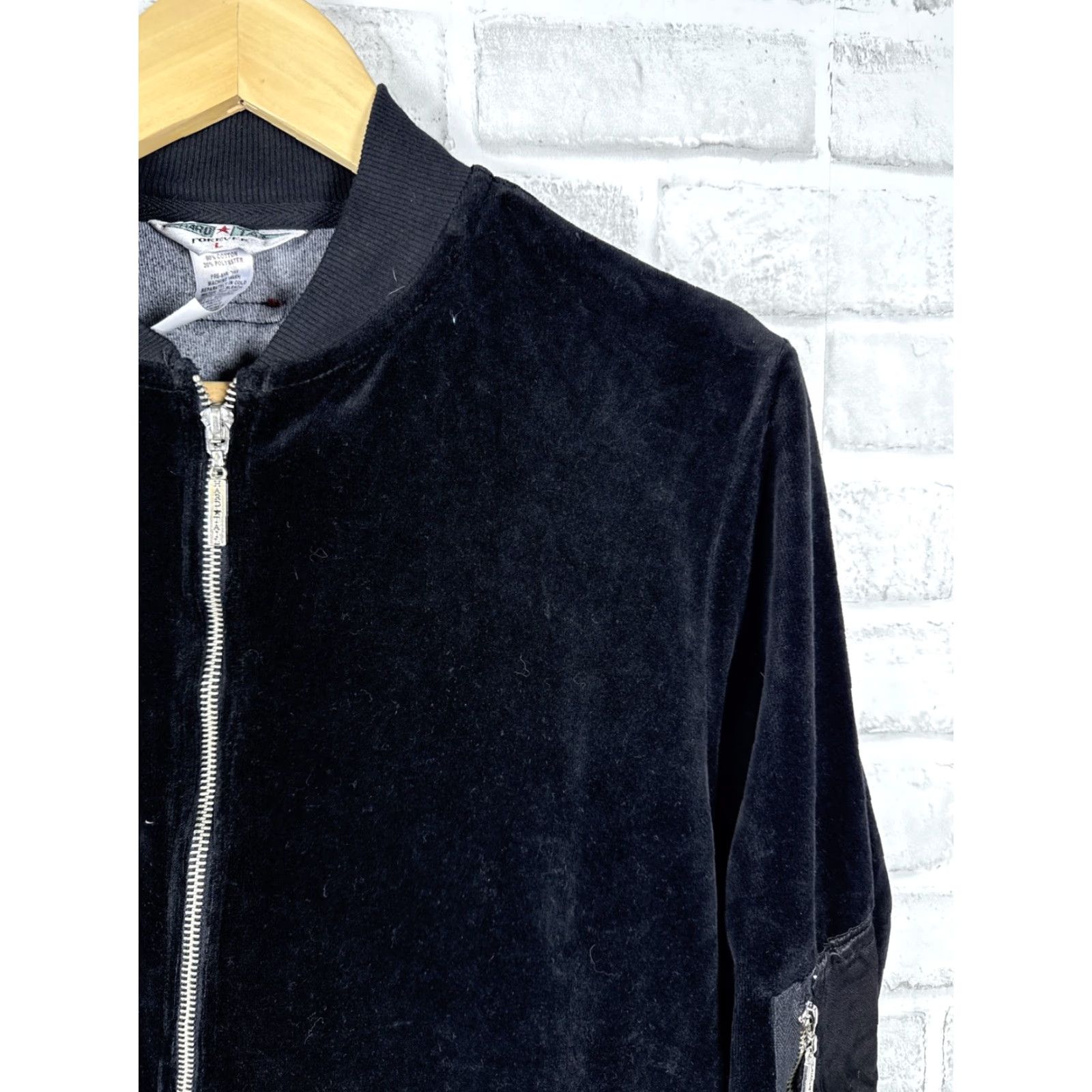 Hard Tail NWT HARD TAIL FOREVER Black Valour Bomber Jacket Womens L Size L / US 10 / IT 46 - 3 Thumbnail