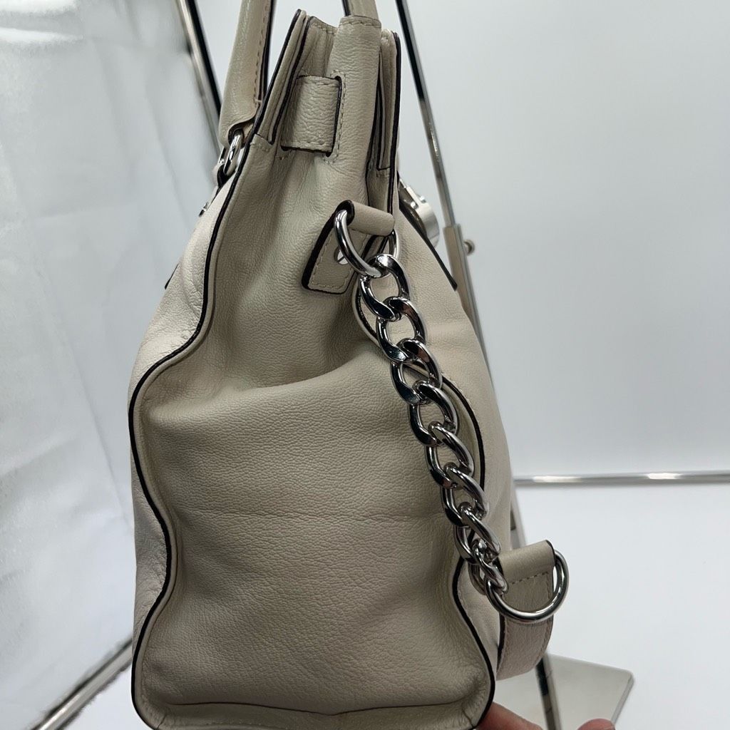 Michael Kors Michael Kors Hamilton Bag In Clay with Silver Hardware Lock Size ONE SIZE - 10 Thumbnail
