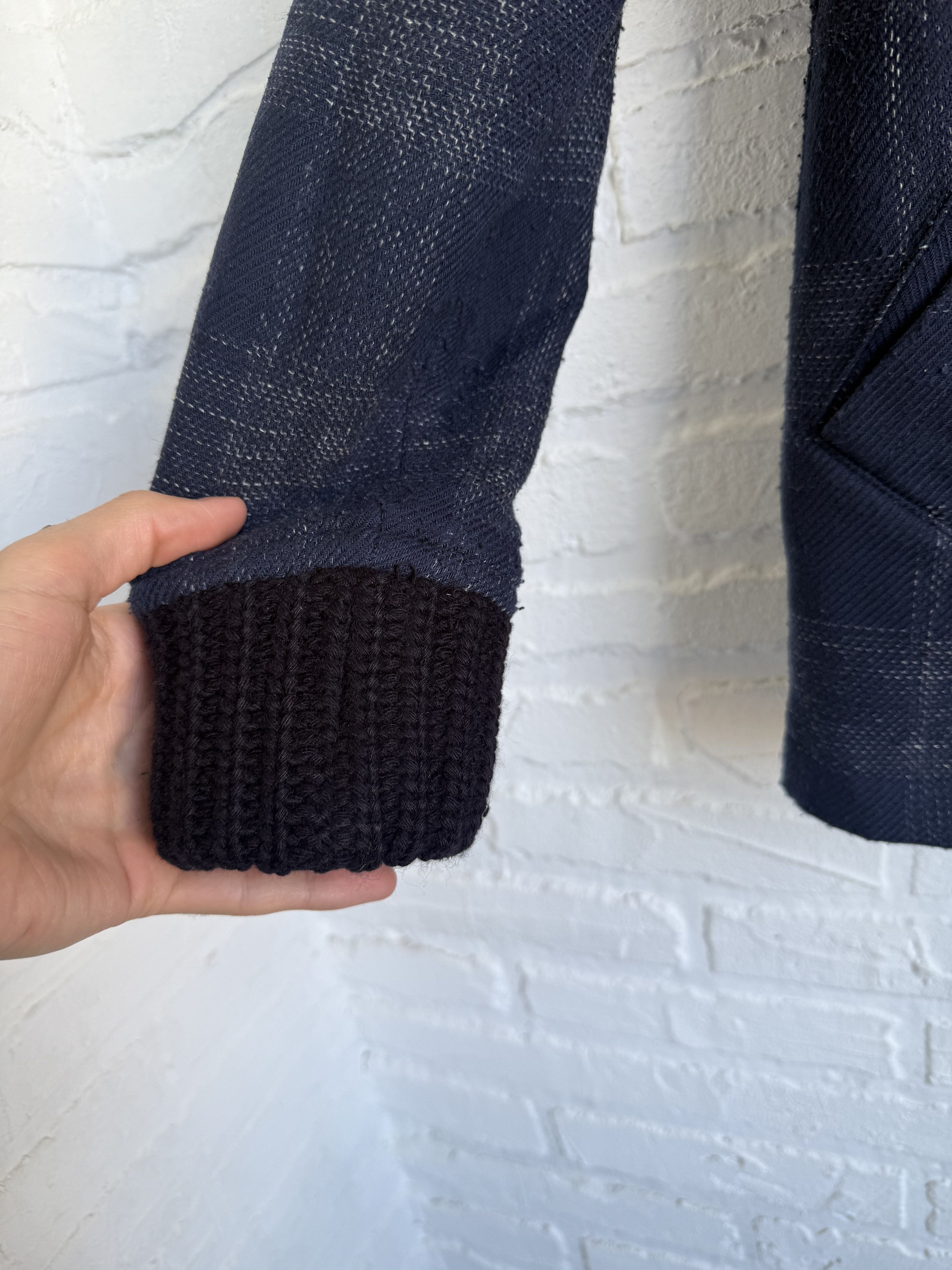 A.P.C. A.P.C. Rue Madame Paris Wool Plaid Knit Collar Jacket Size M / US 6-8 / IT 42-44 - 6 Thumbnail