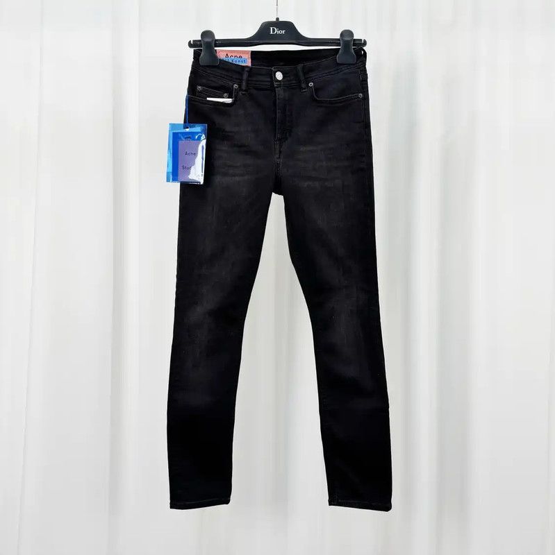 Acne Studios Acne Studios Black Denim Logo Women's Jeans Size 23" - 1 Thumbnail