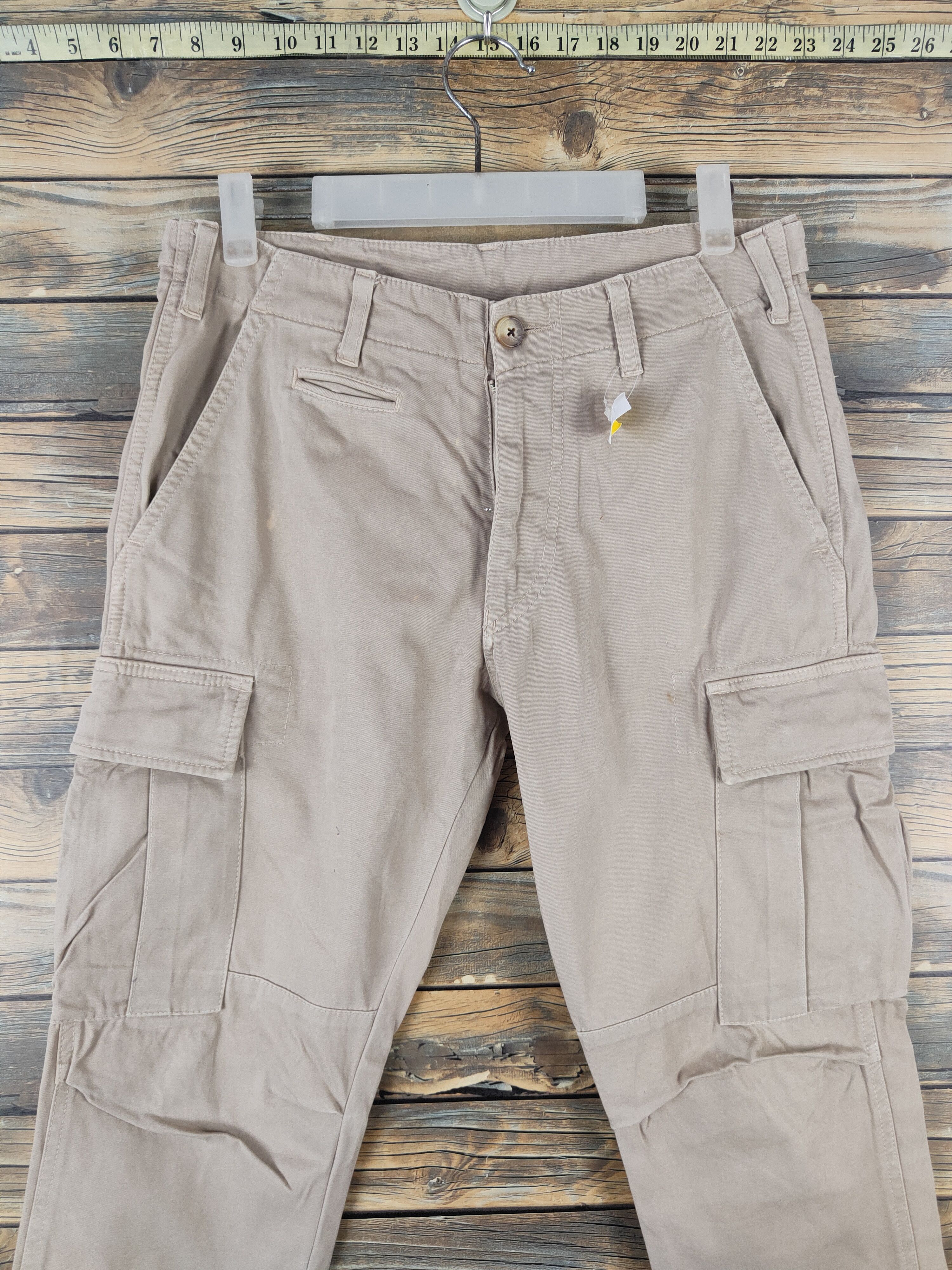 East Harbour Surplus DL East Harbour Surplus Beige Multipocket Cargo Pants #1363 Size US 30 / EU 46 - 2 Thumbnail
