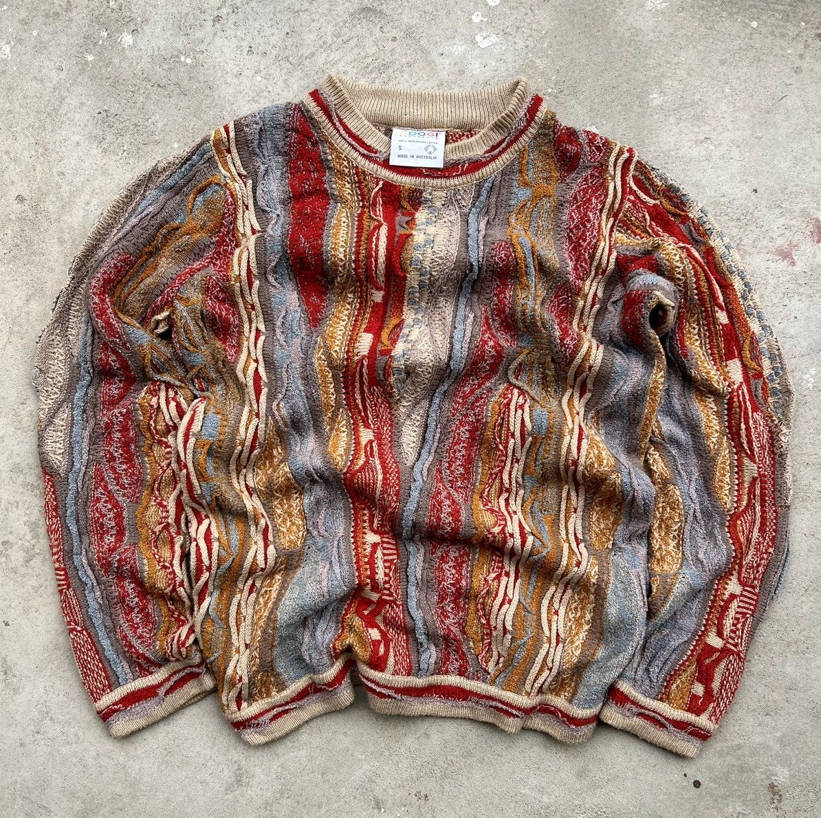 Coogi 💥GRAIL💥 CRAZIEST COOGI 3D CABLE KNIT Size US M / EU 48-50 / 2 - 1 Thumbnail