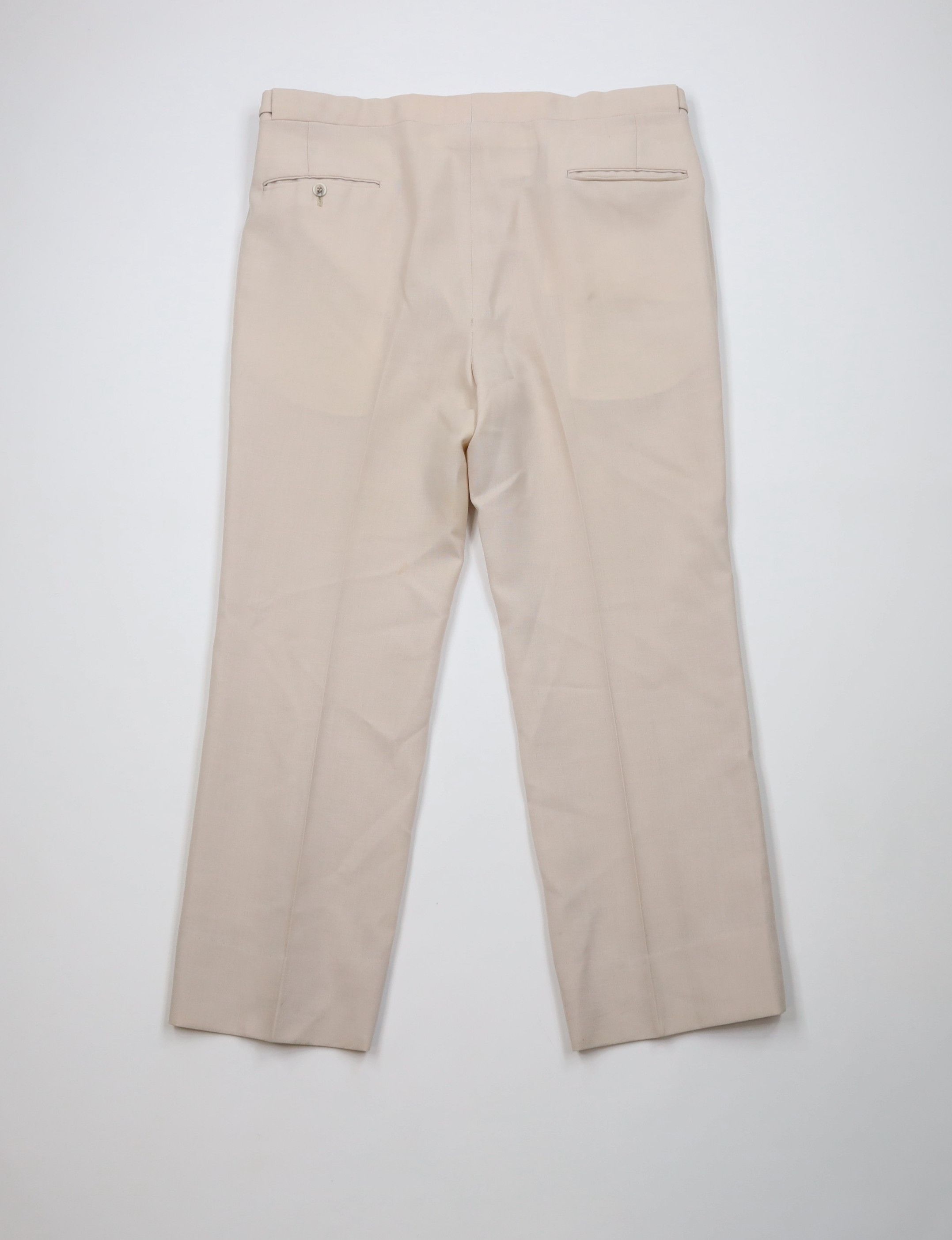Vintage Vintage 70s Streetwear Knit Wide Leg Chino Pants Beige USA Size US 38 / EU 54 - 11 Thumbnail