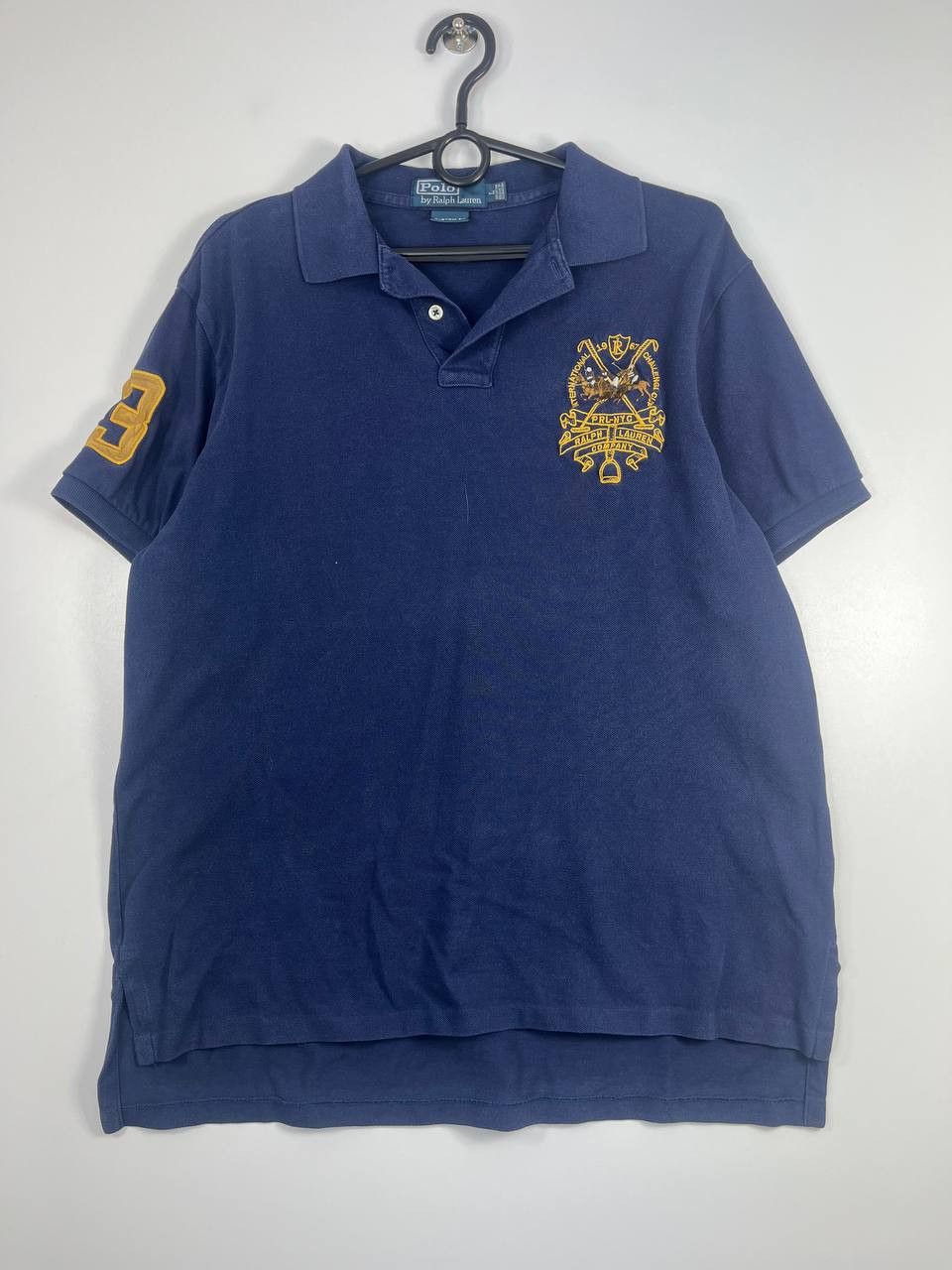 Polo Ralph Lauren Polo Ralph Lauren Custom Fit Navy Polo L Size US L / EU 52-54 / 3 - 1 Thumbnail