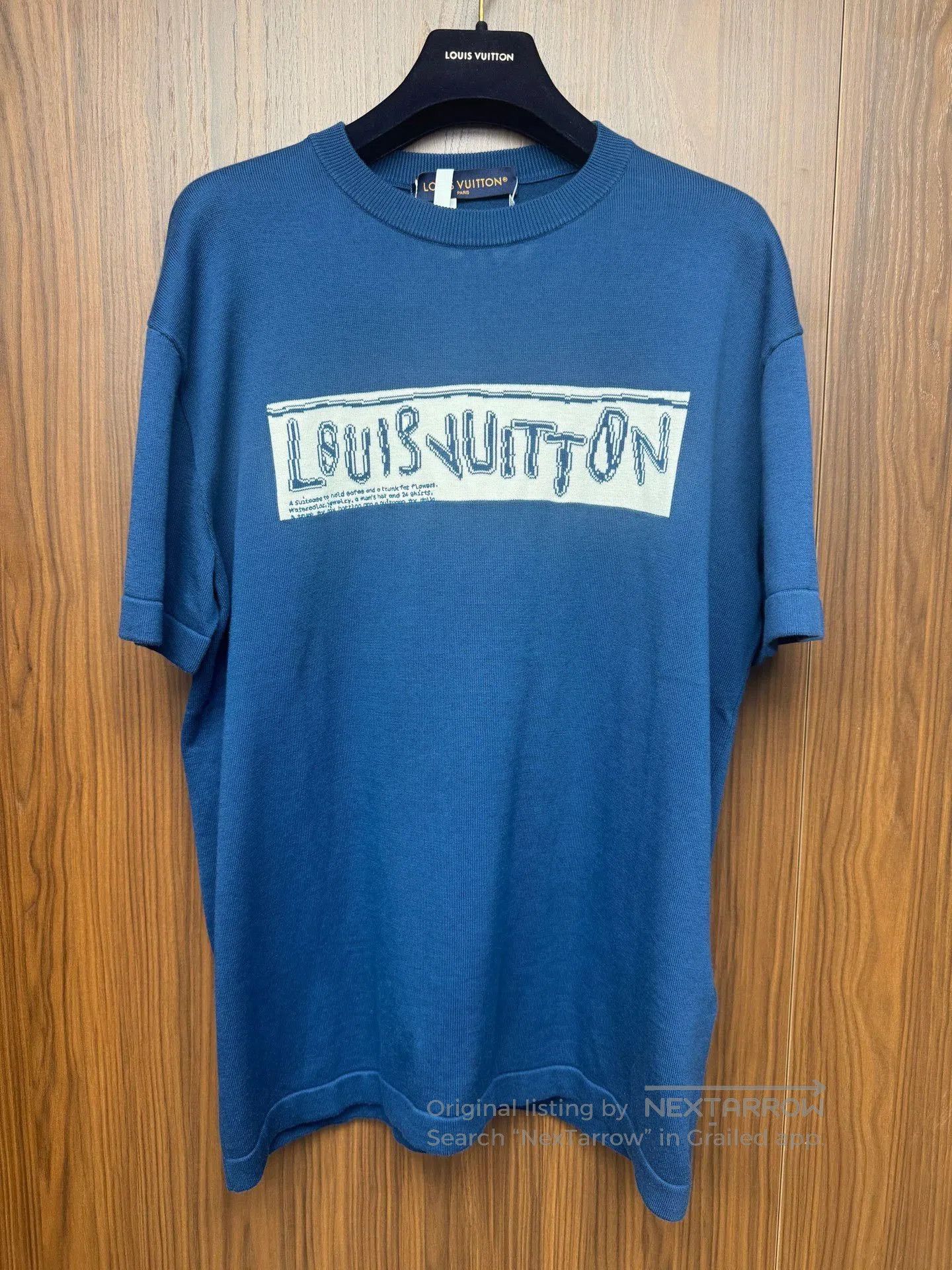 Louis Vuitton Louis Vuitton FW23 Blue Letter Print T. Size US S / EU 44-46 / 1 - 1 Thumbnail