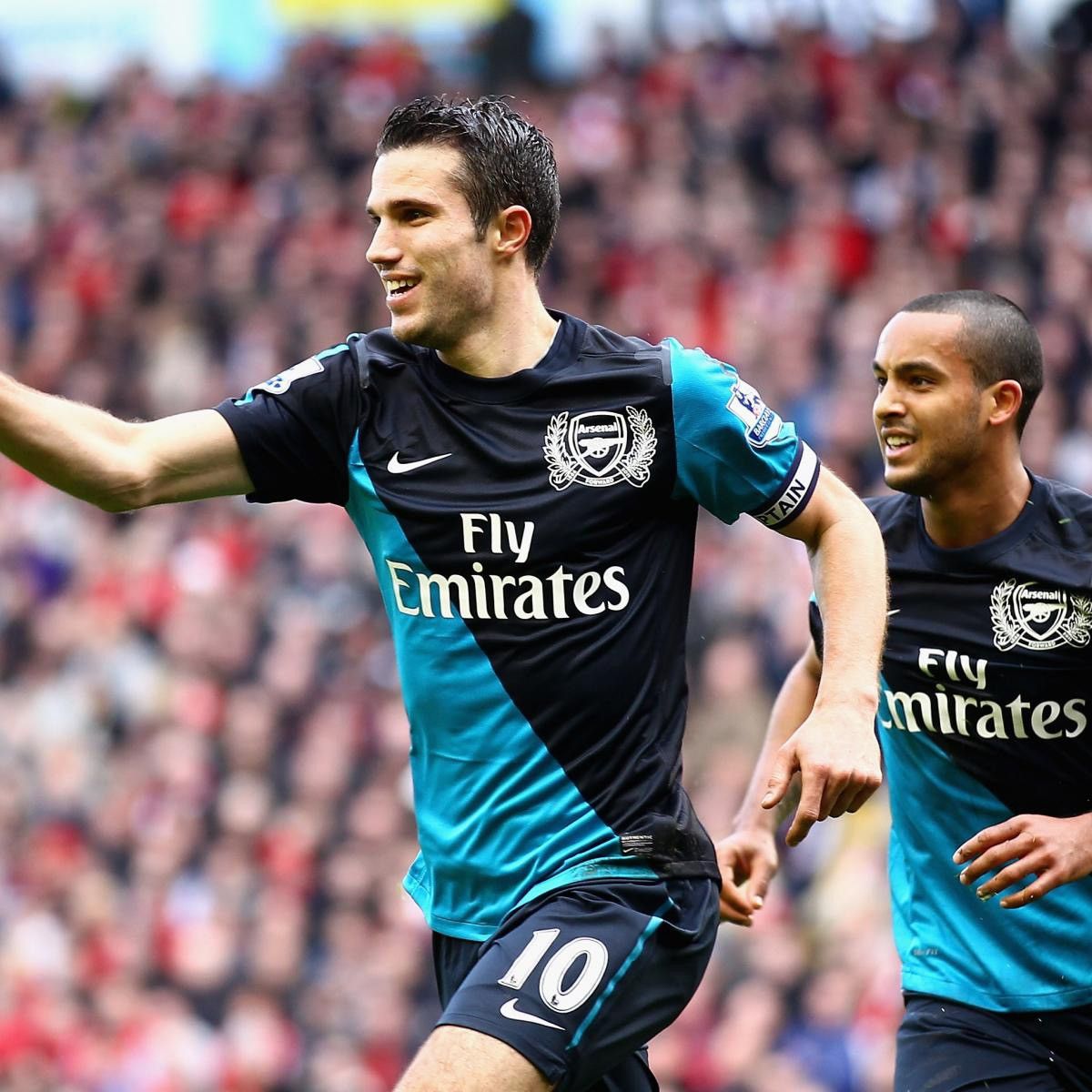 Nike × Vintage ARSENAL NIKE 2011/2012 FOOTBALL AWAY JERSEY #10 VAN PERSIE Size US S / EU 44-46 / 1 - 15 Thumbnail