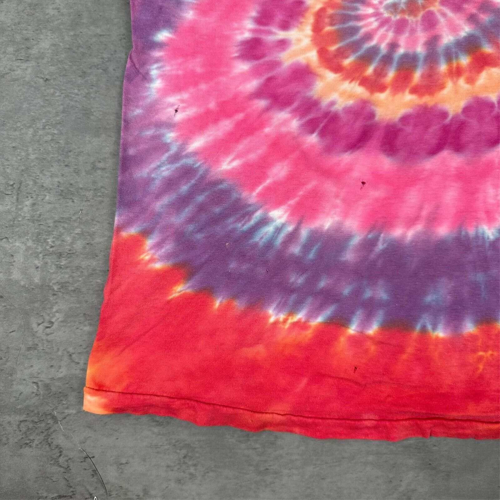 Vintage Vintage Screen Stars Pink Orange Tie Dye Swirl T Shirt Size US M / EU 48-50 / 2 - 3 Thumbnail